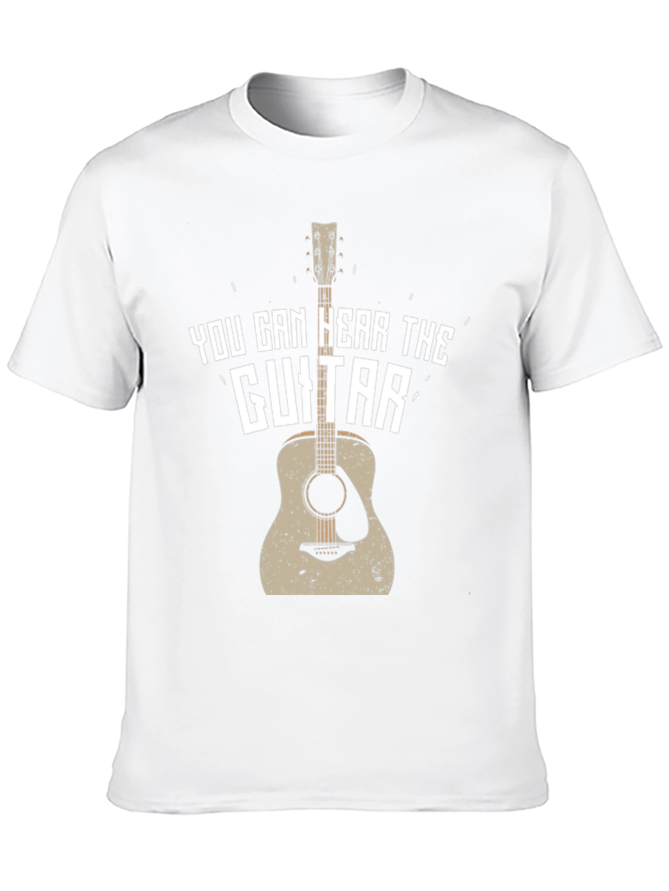 Black You Can Hear The Guitar T-Shirt view 10