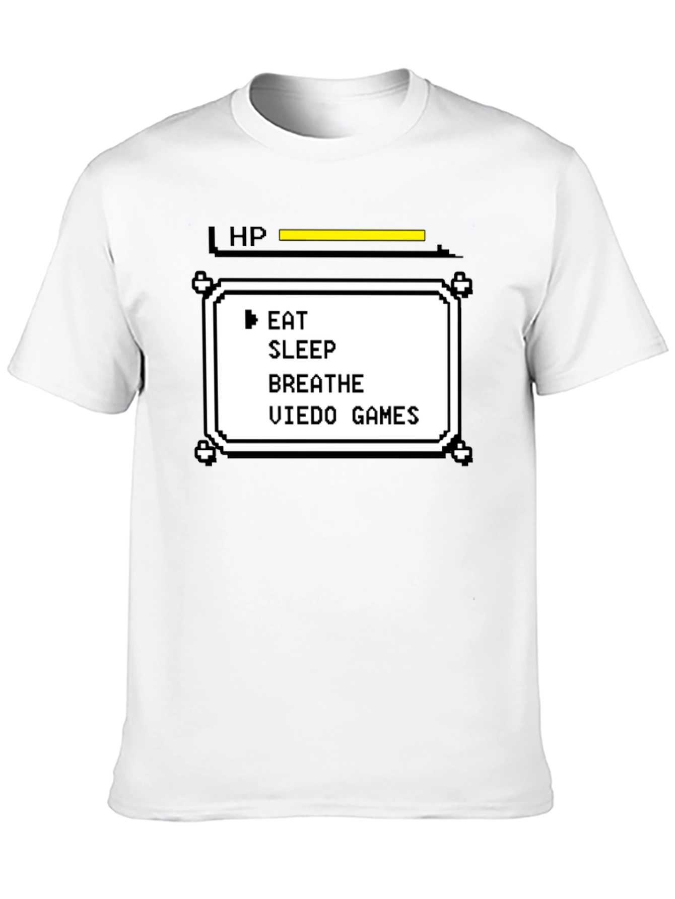 Black Gamer Life Stats T-Shirt - Eat Sleep Breathe Video Games view 10