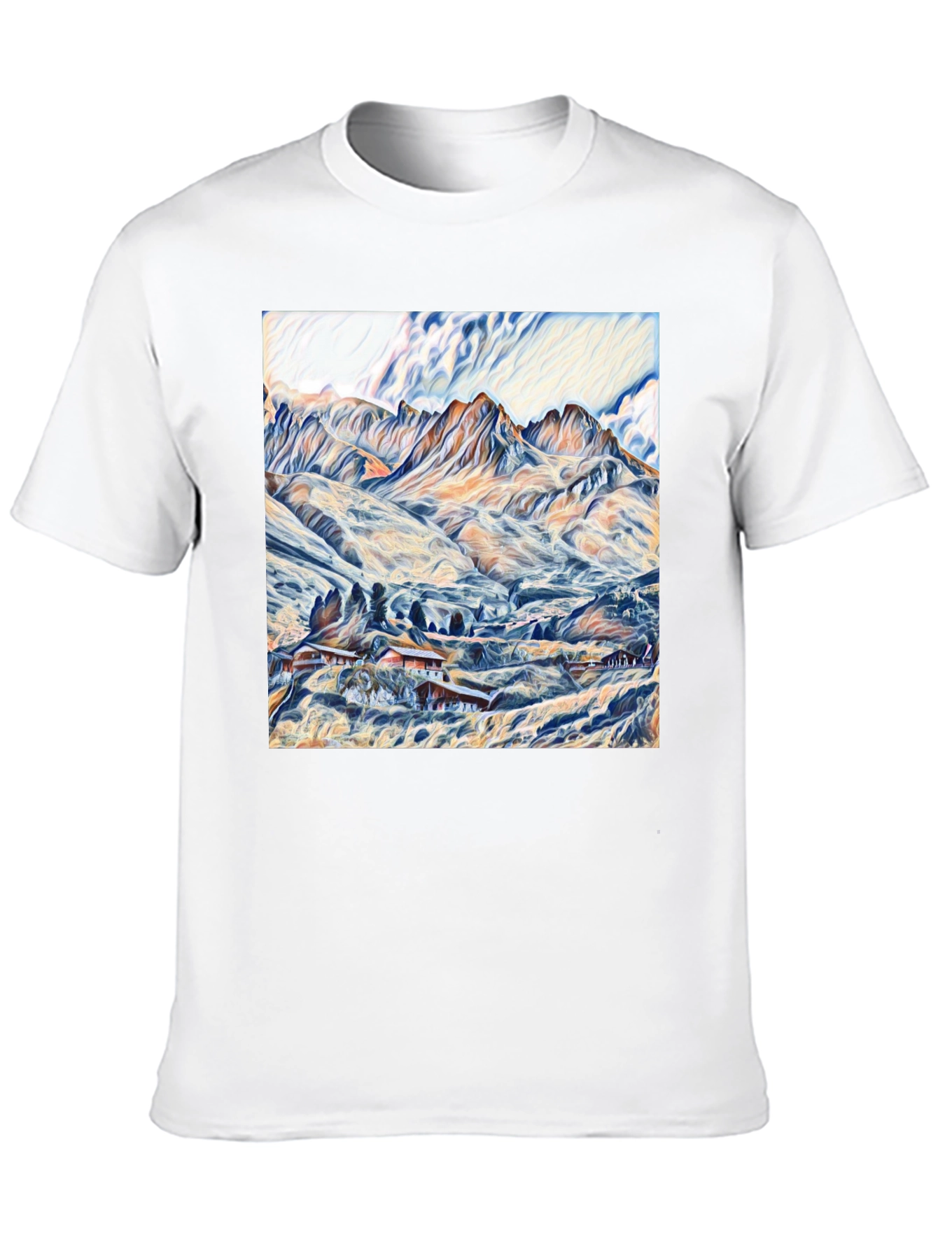 Black Mountain Vista Graphic Tee - Artistic Design view 10