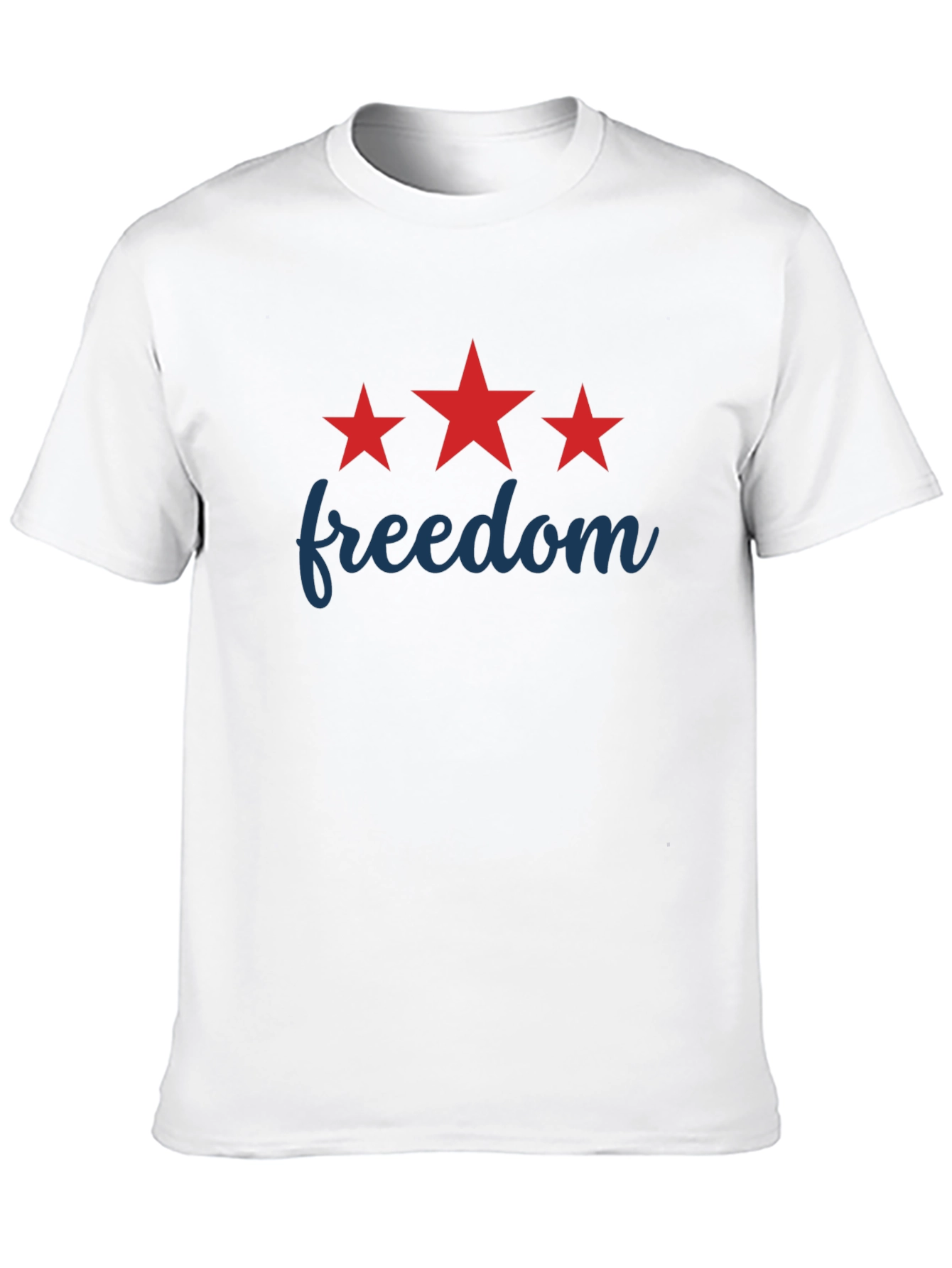 Black Freedom Star Graphic Tee - Patriotic Style view 10