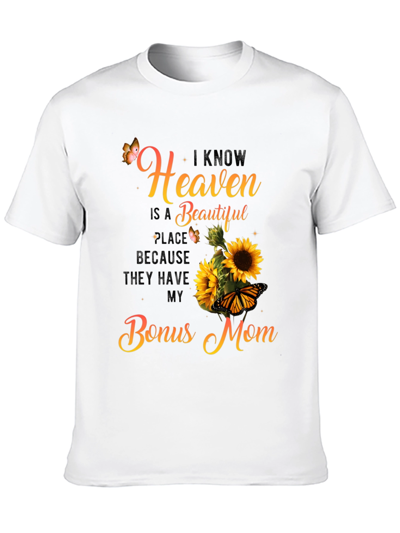 Black Bonus Mom Sunflower Graphic Tee view 10