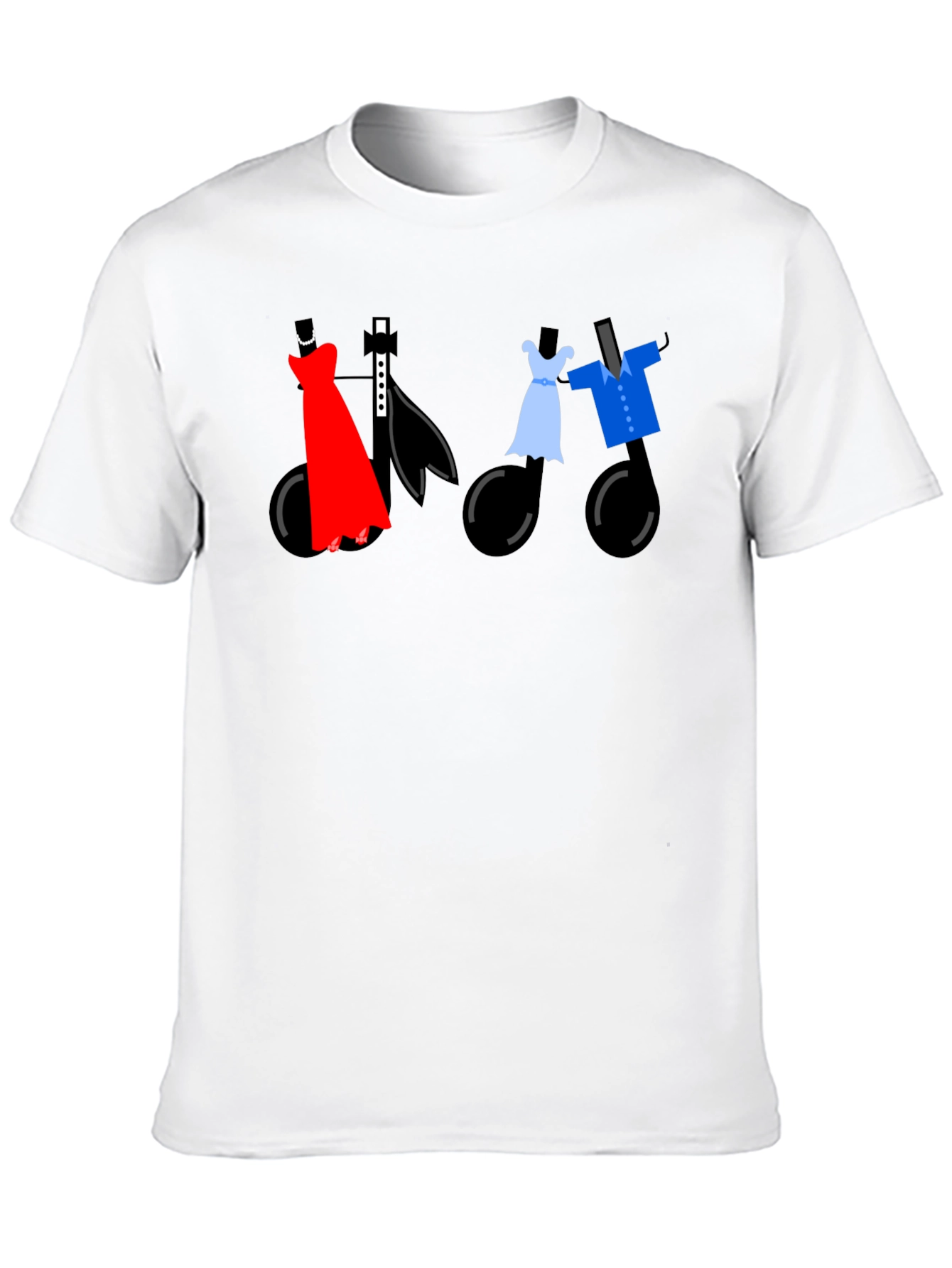 Black Dancing Notes Tee - Stylish Musical Apparel view 10