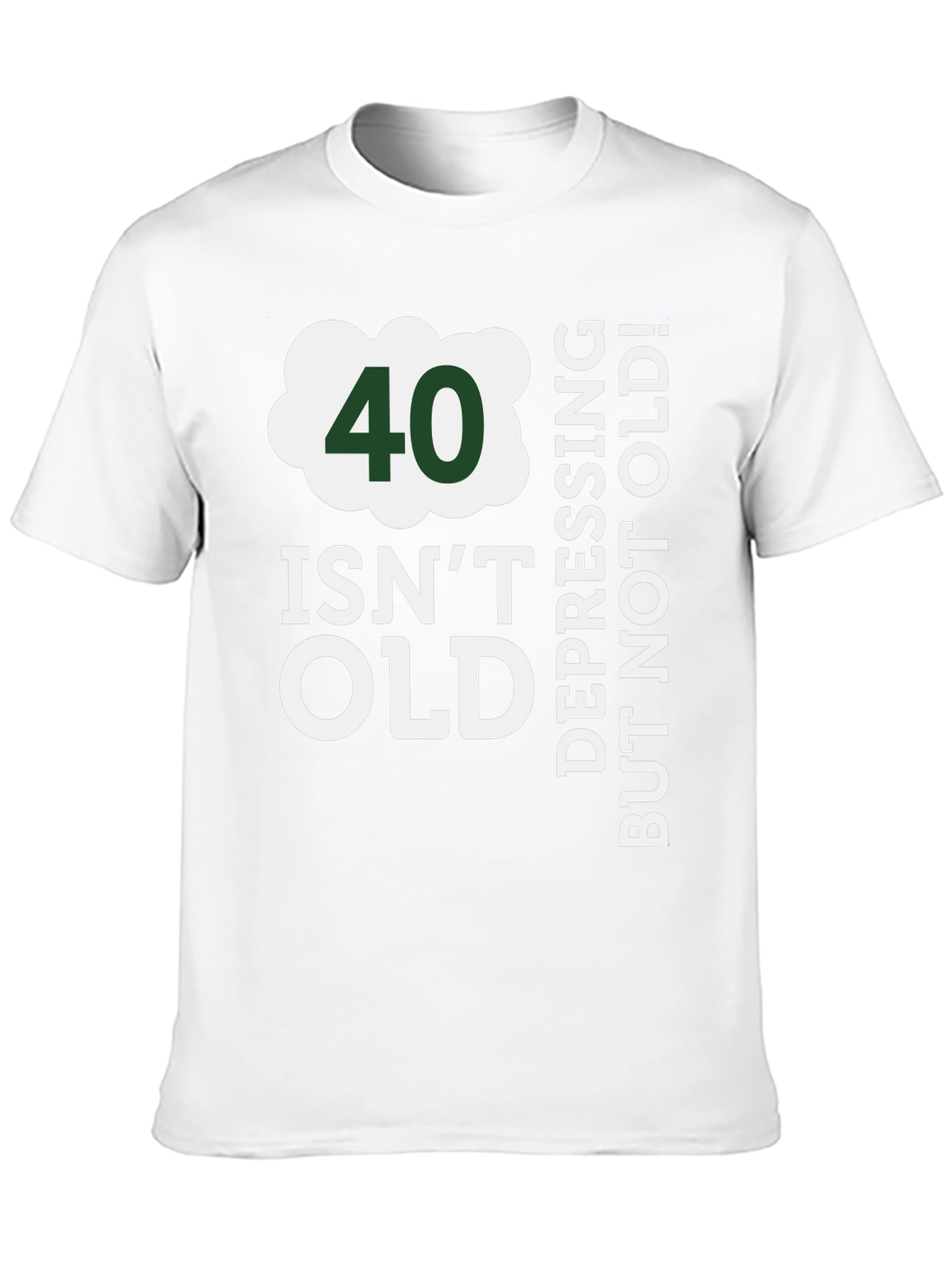 Black 40 Isn't Old Funny Birthday T-Shirt view 10