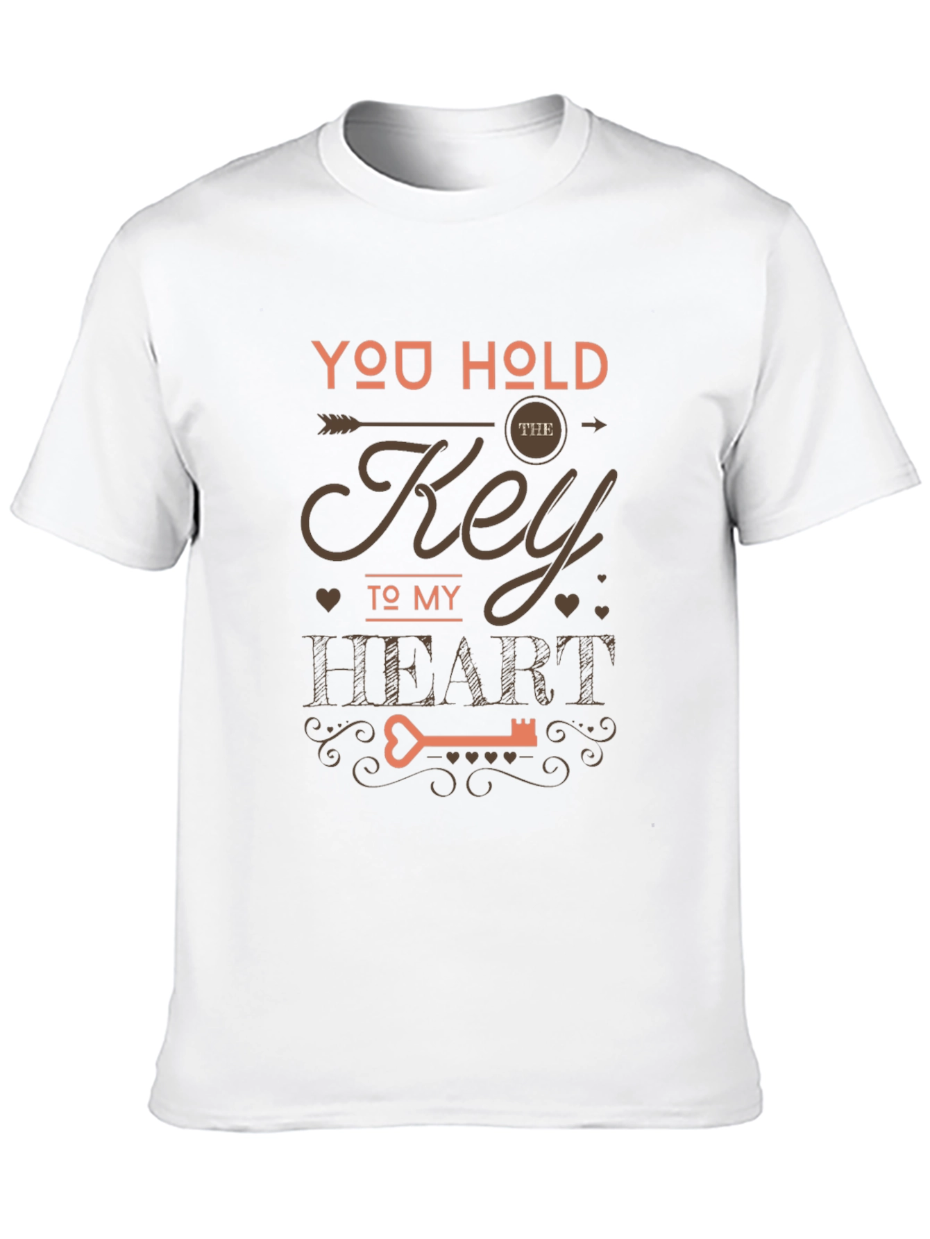 Black You Hold the Key to My Heart T-Shirt view 10