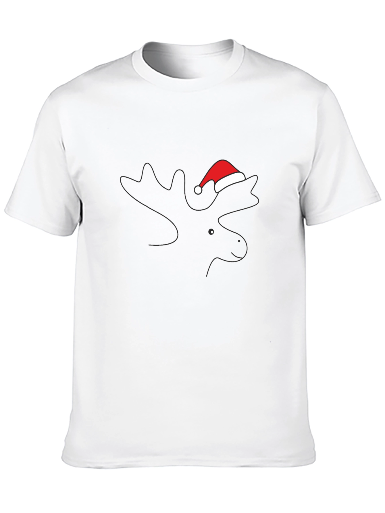 Black Festive Moose Tee - Holiday Style view 10