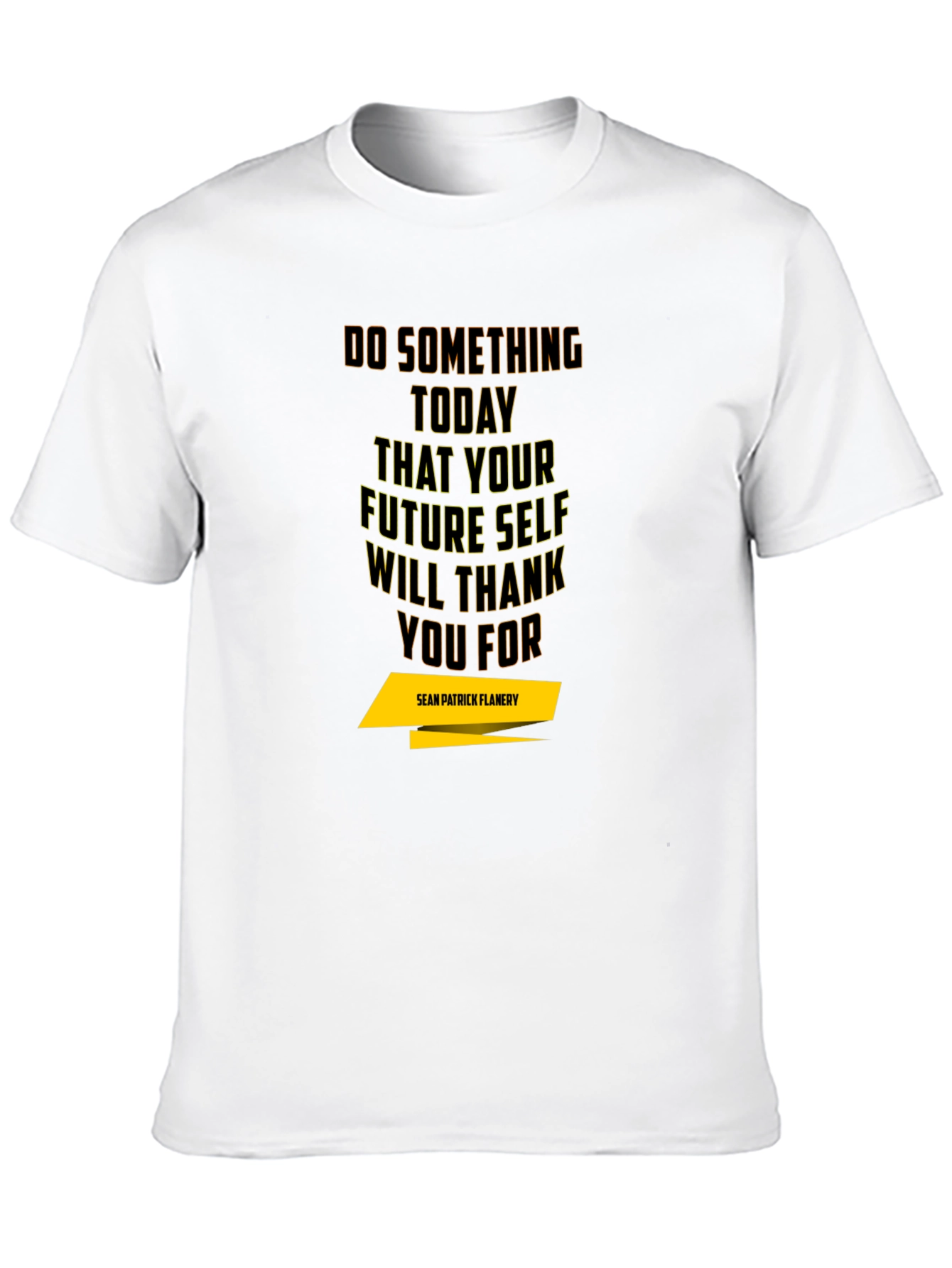 Black Inspirational T-Shirt - 'Do Something Today' Black Tee view 10