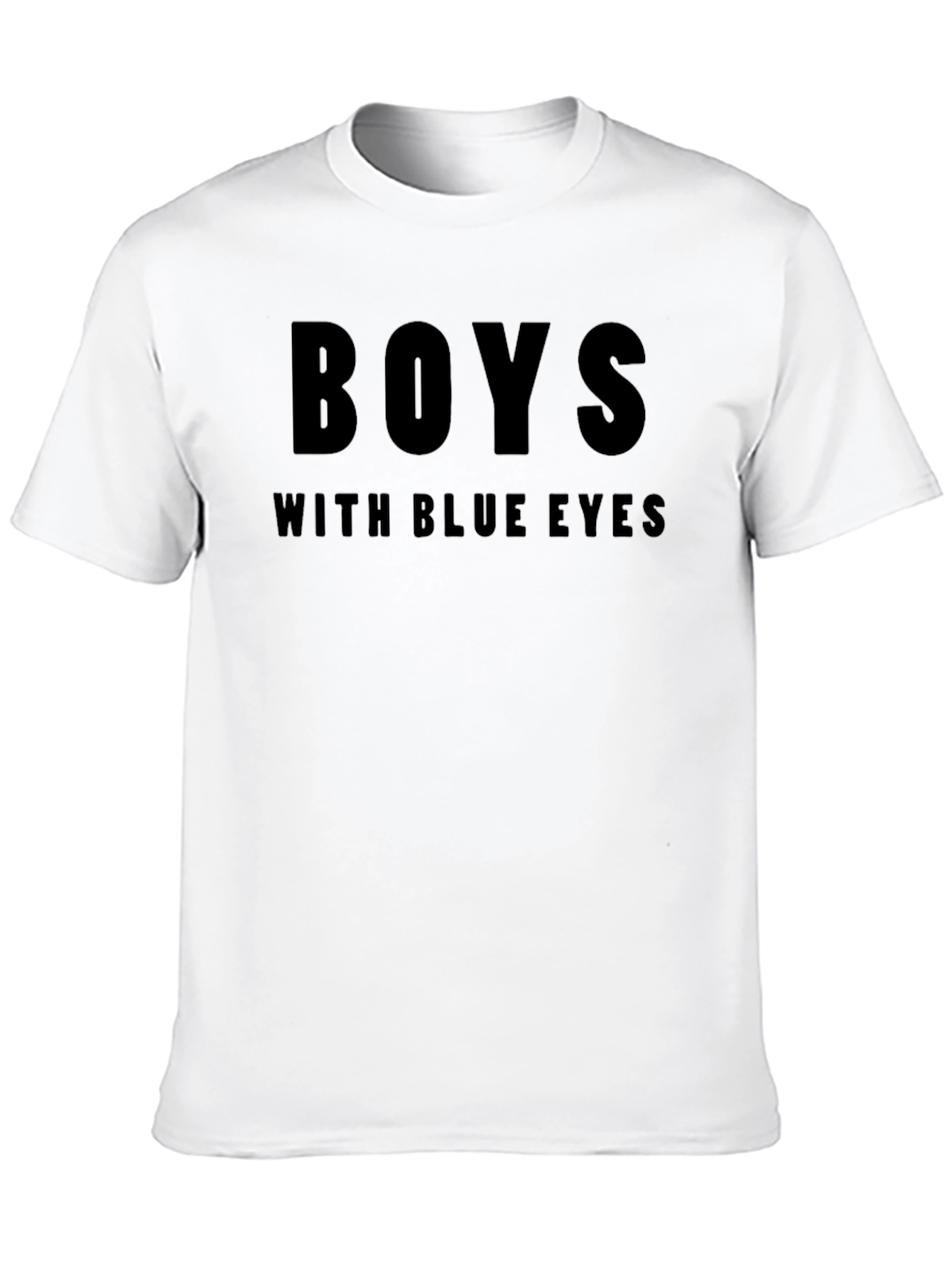 Black Boys With Blue Eyes Black T-Shirt view 10