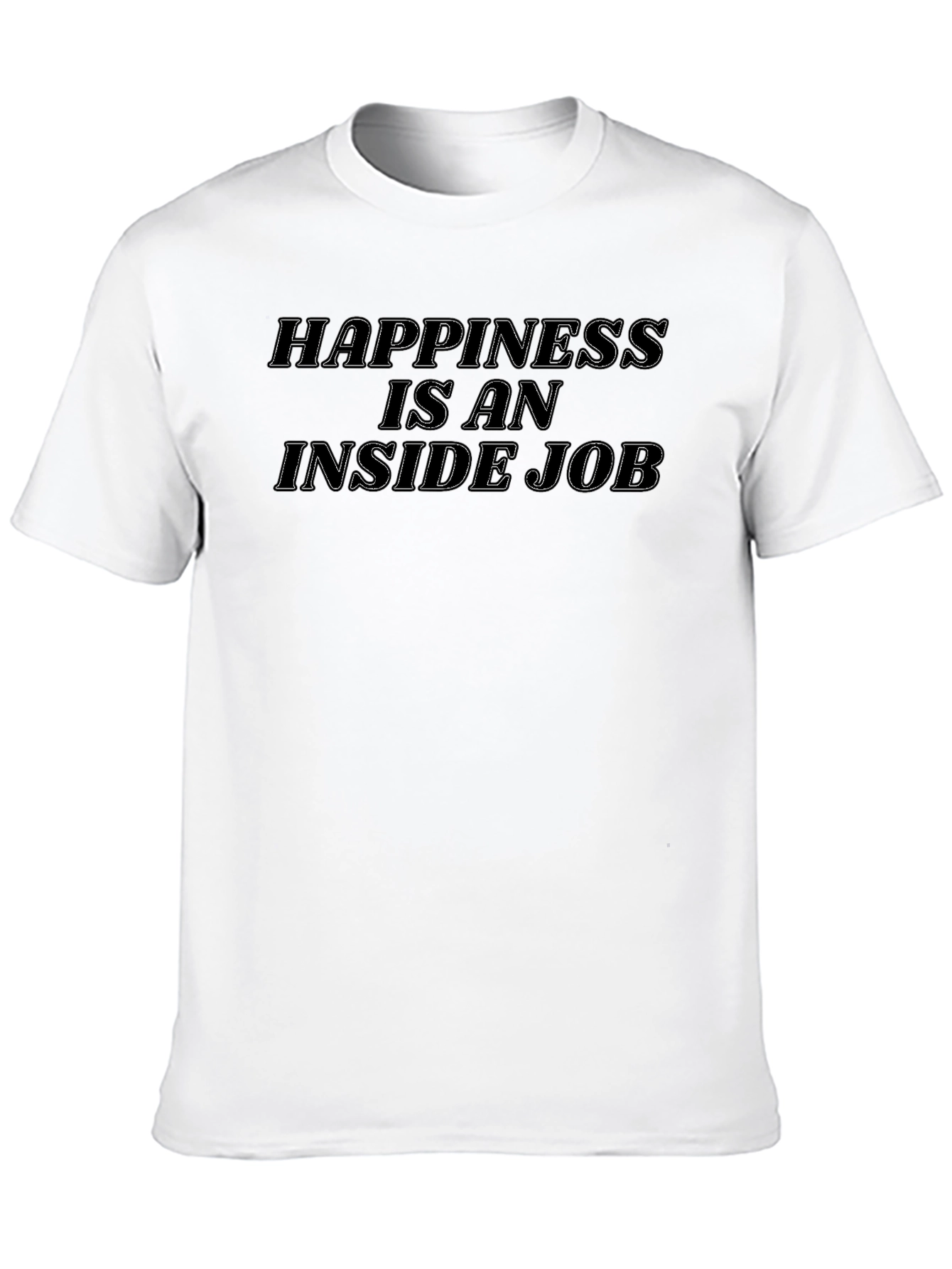 Black Happiness Inside Job Graphic Tee view 10