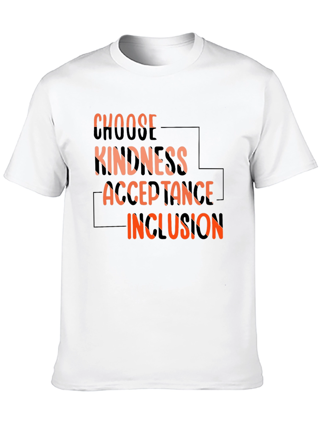 Black Choose Kindness, Acceptance, Inclusion T-Shirt view 10