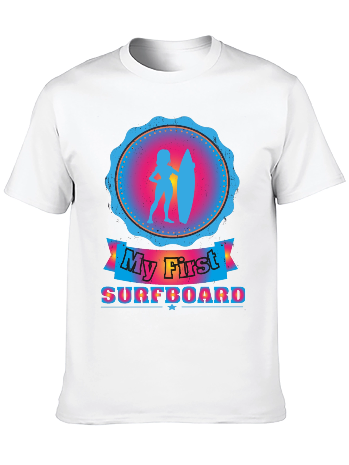 Black My First Surfboard Tee - Black view 10