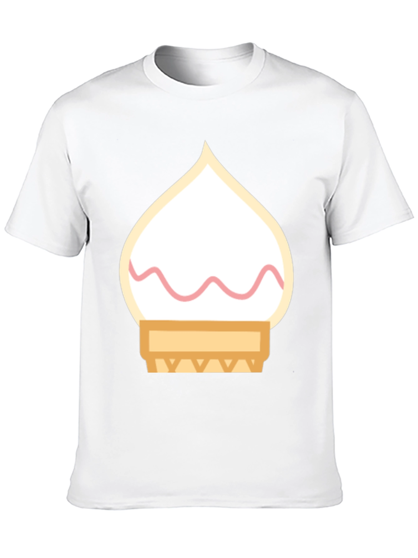 Black Ice Cream Cone Graphic Tee - Black Cotton T-Shirt view 10