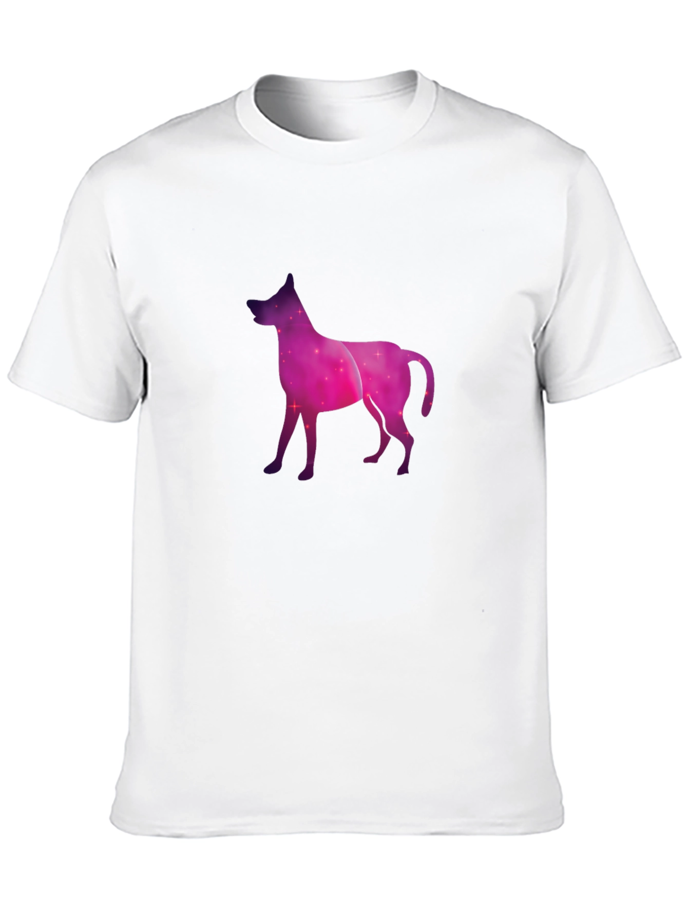 Black Cosmic Dog Graphic Tee - Black Cotton Blend view 10