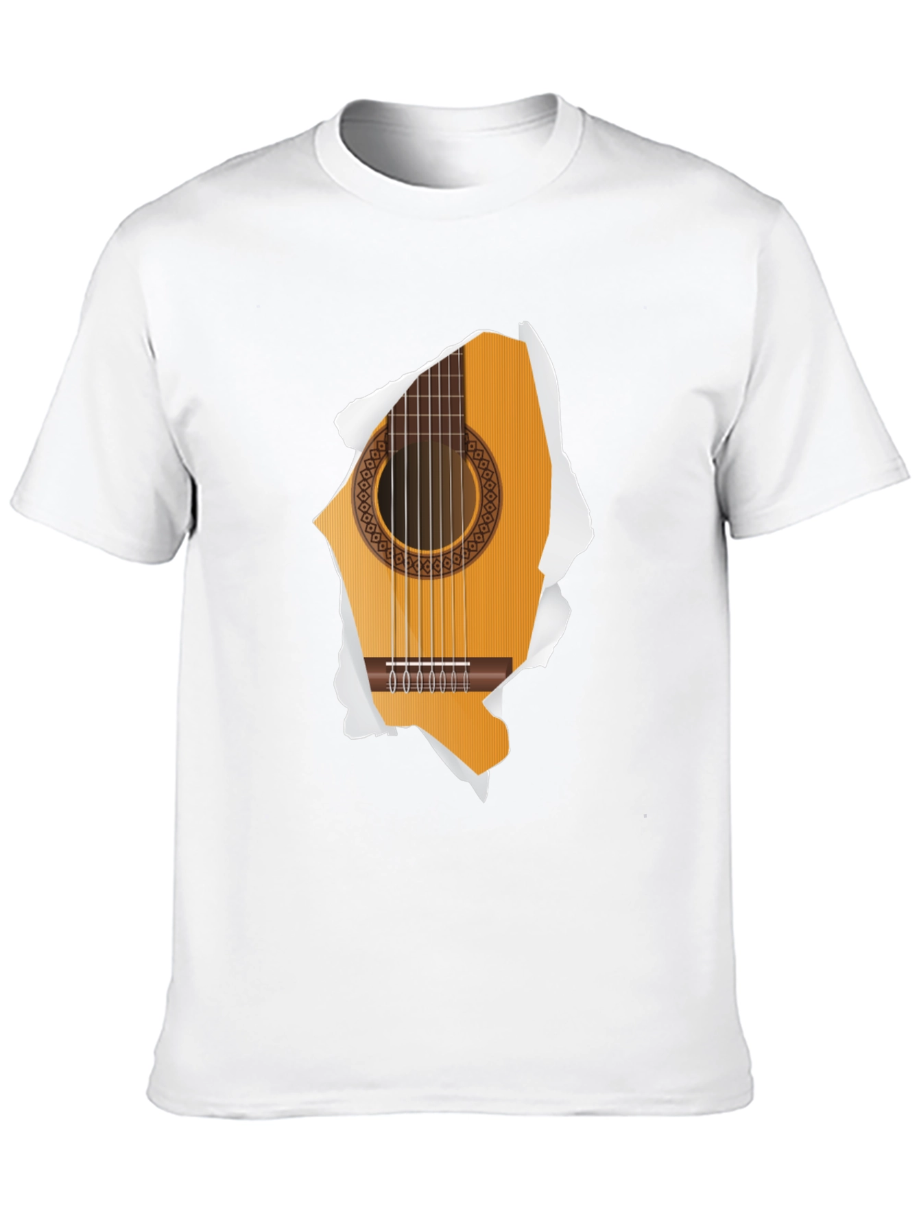 Guitar Ripped T-Shirt - Music Lover Tee - 10