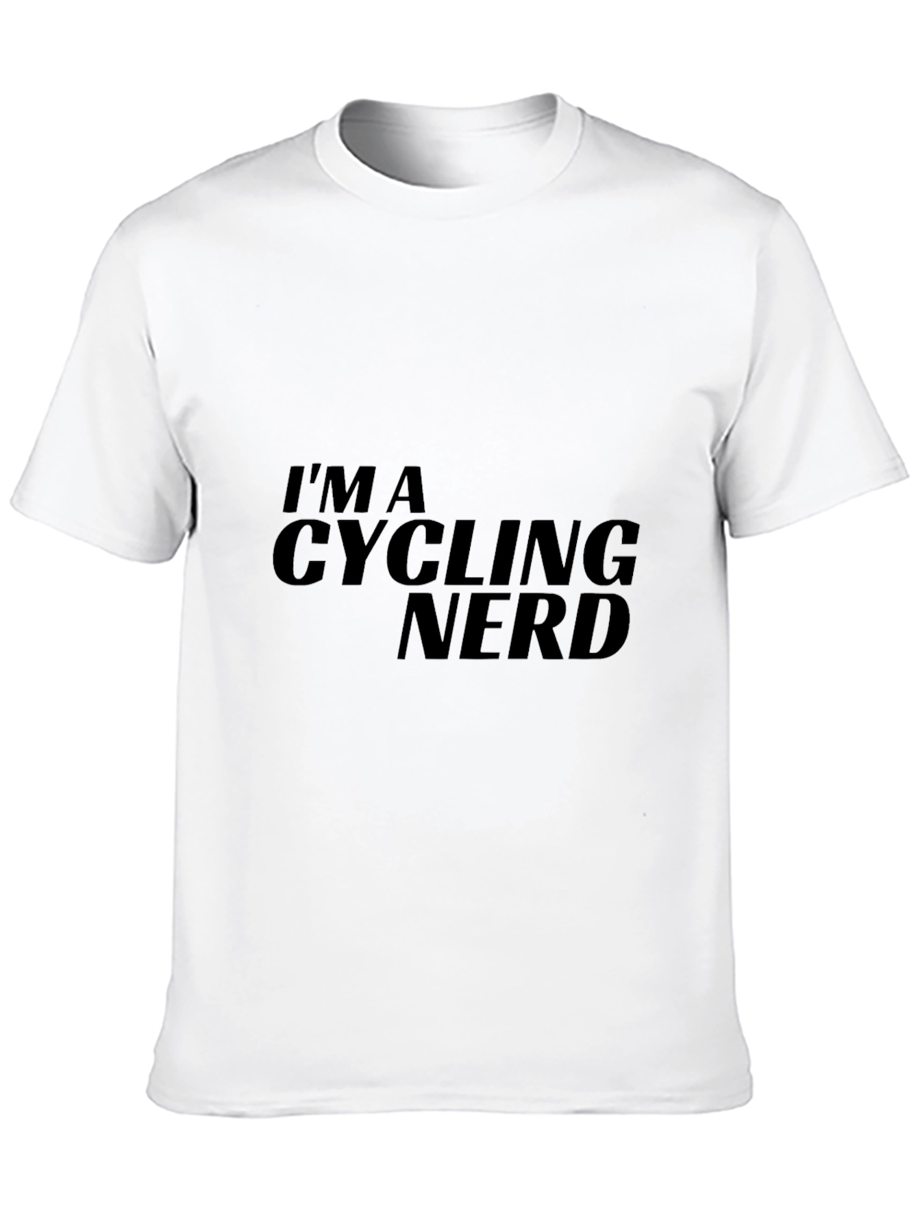 Black Cycling Nerd Graphic T-Shirt view 10