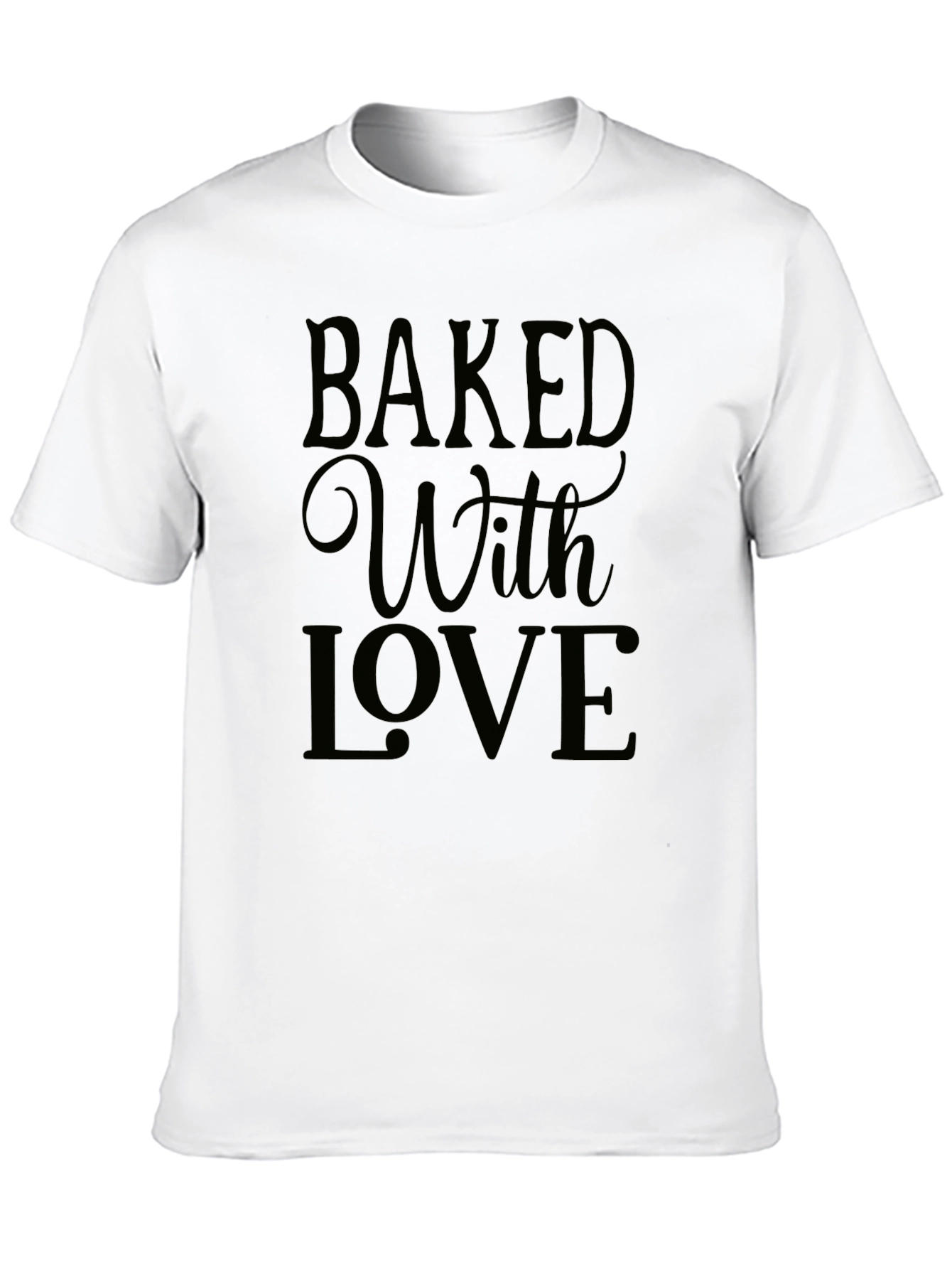 Black Baked With Love Graphic T-Shirt view 10