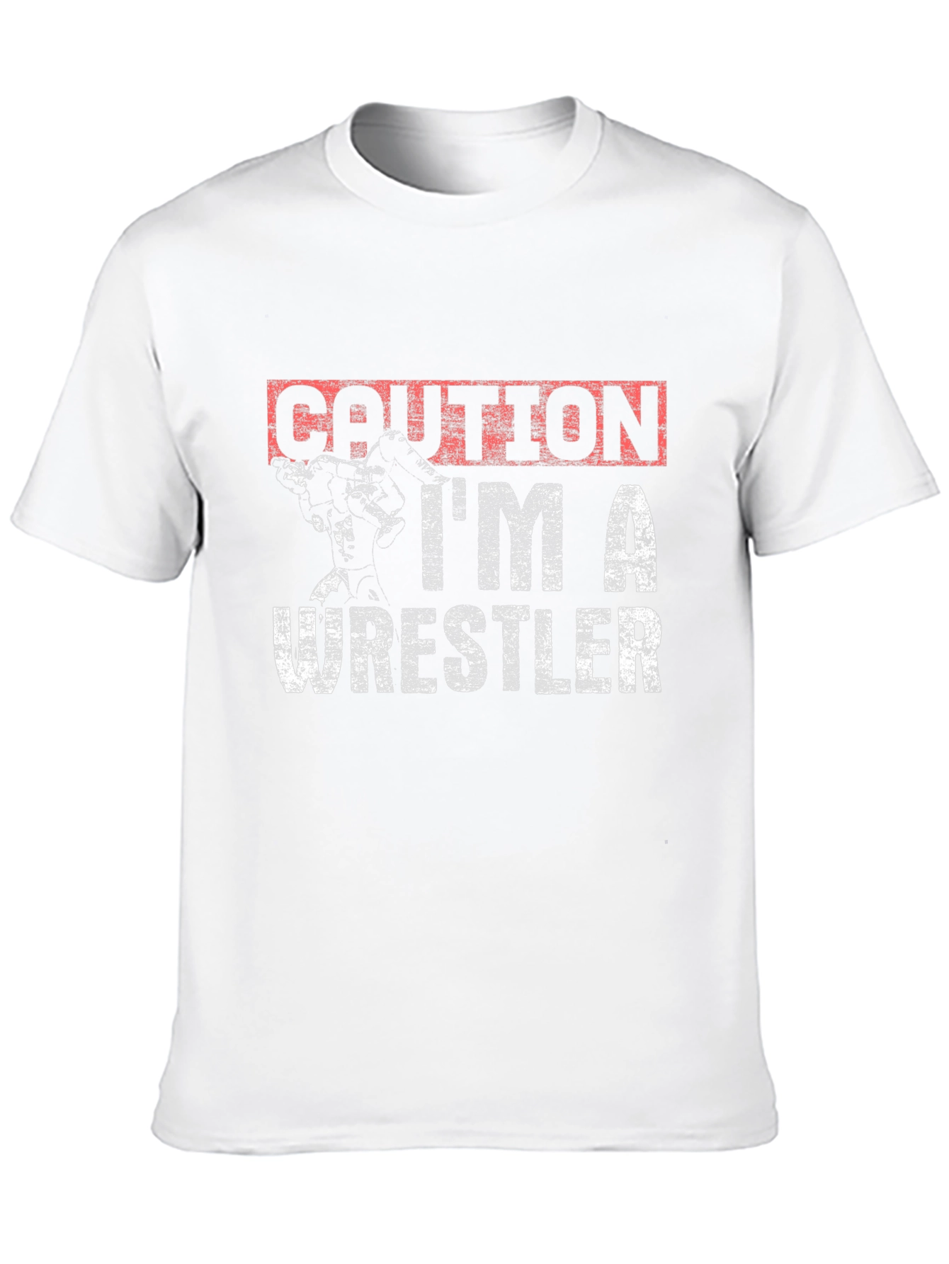 Caution Wrestler Graphic T-Shirt - 10