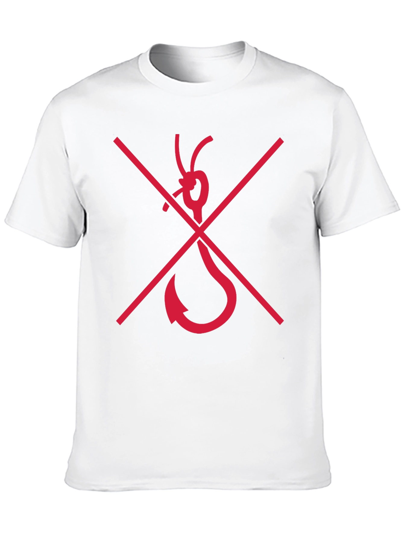 Black No Fishing Hook Graphic Tee - Black view 10