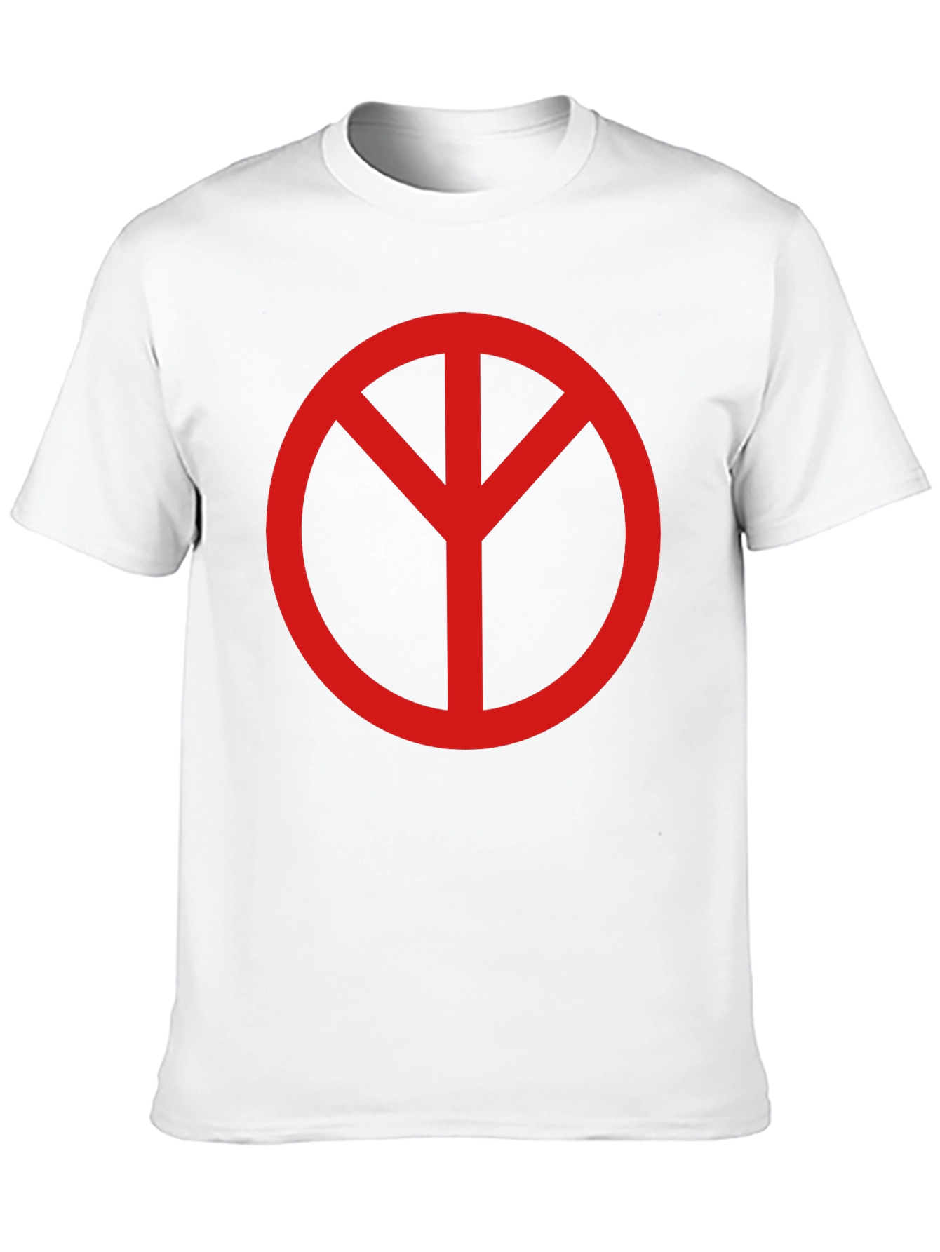 Black Peace Symbol Graphic Tee - Unisex Black T-Shirt view 10