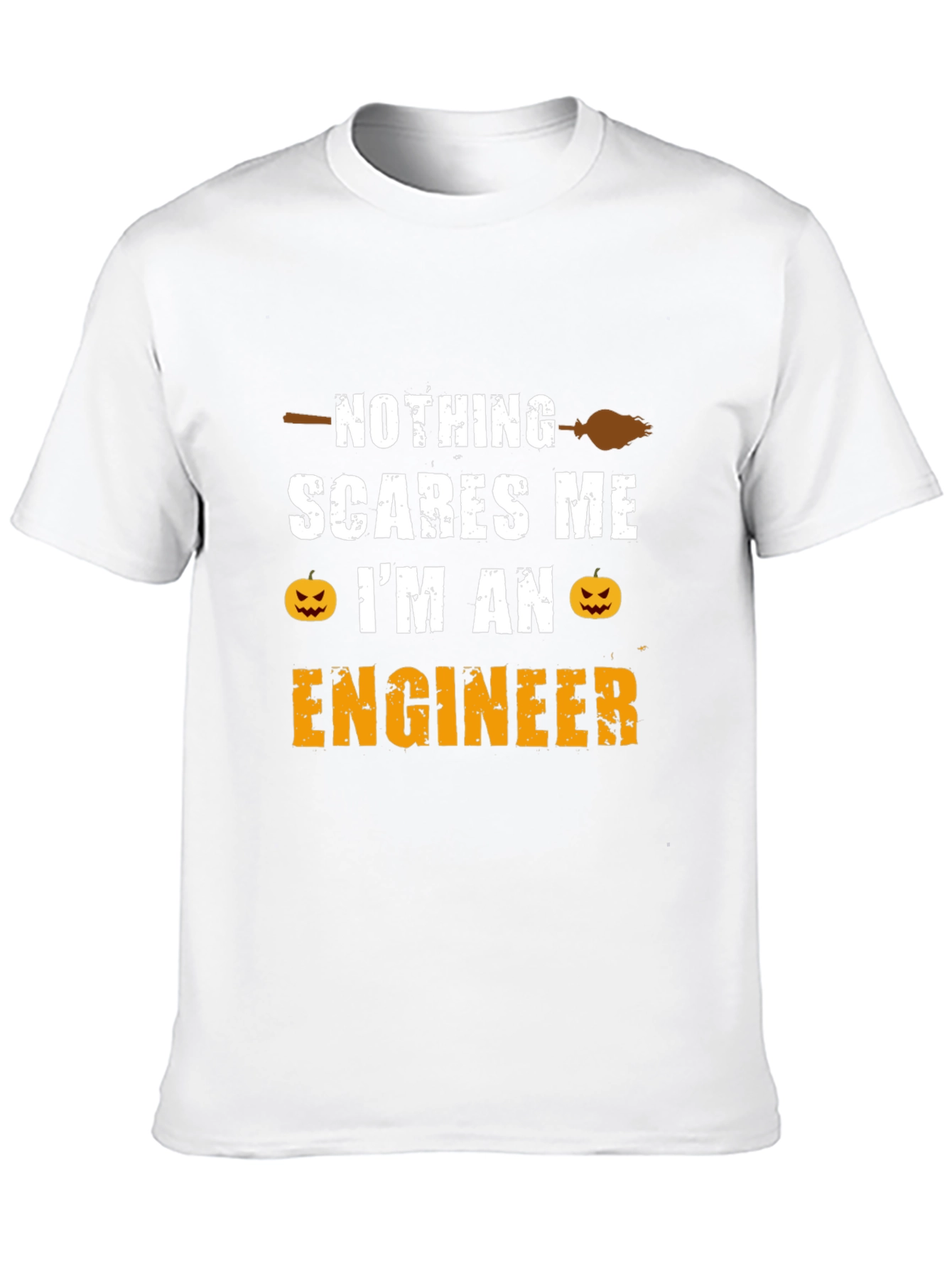 Black Nothing Scares Me I'm An Engineer T-Shirt view 10