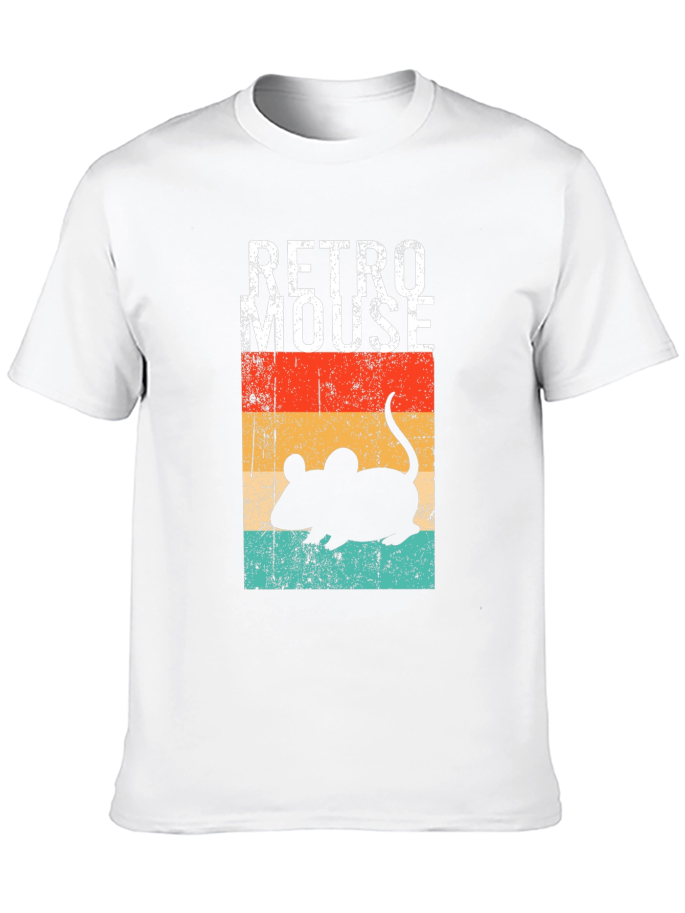 Black Retro Mouse Graphic T-Shirt - Vintage Style Tee view 10