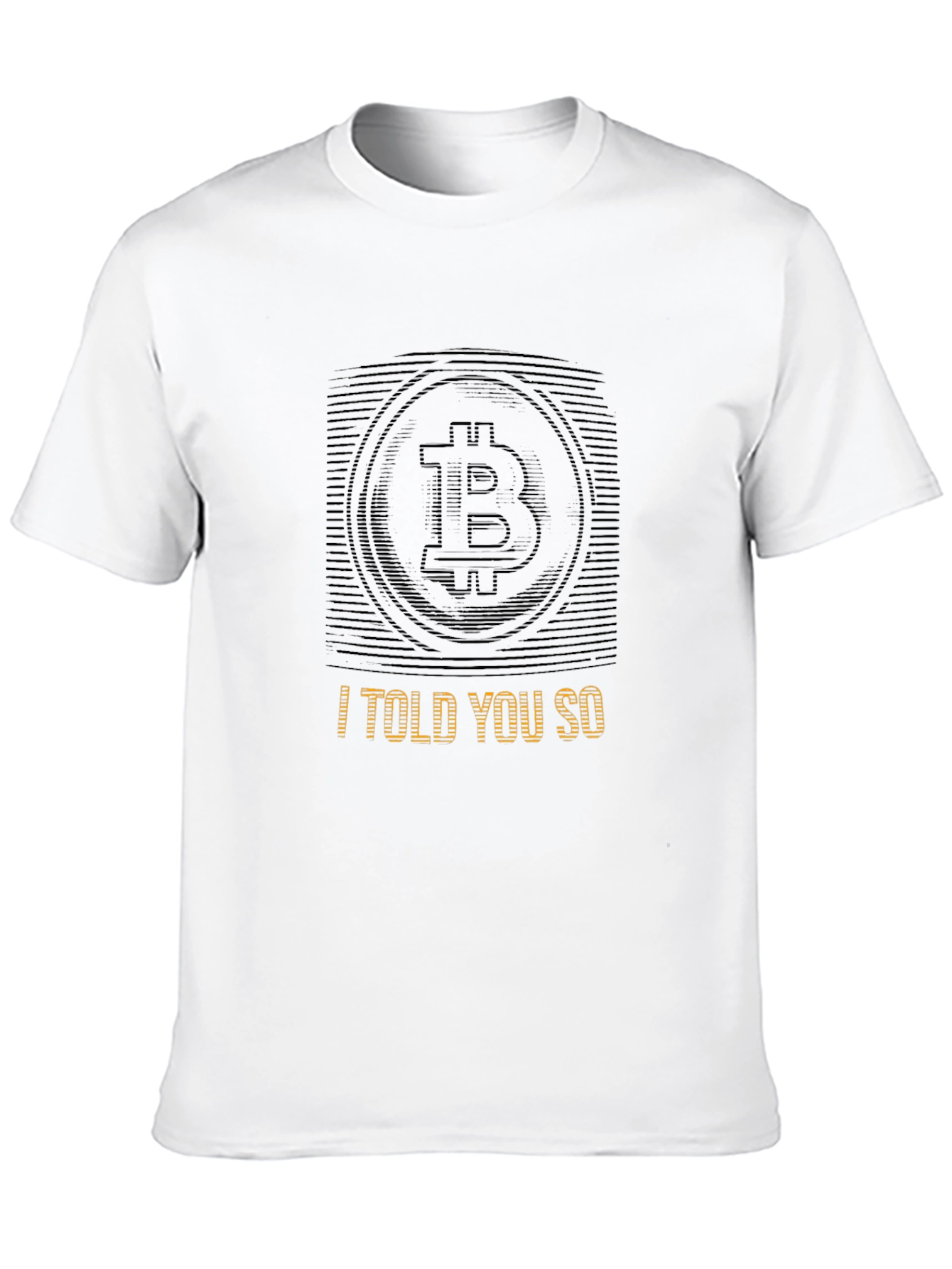 Black Bitcoin Crypto T-Shirt - I Told You So Tee view 10