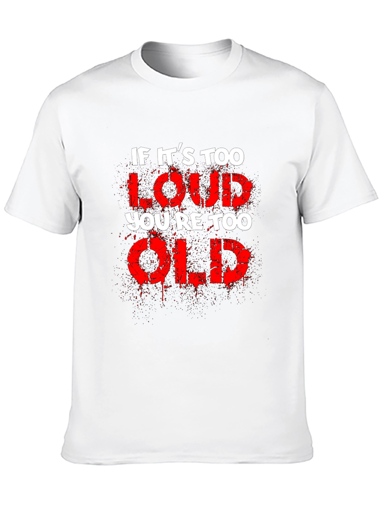 Black If It's Too Loud You're Too Old Graphic Tee view 10