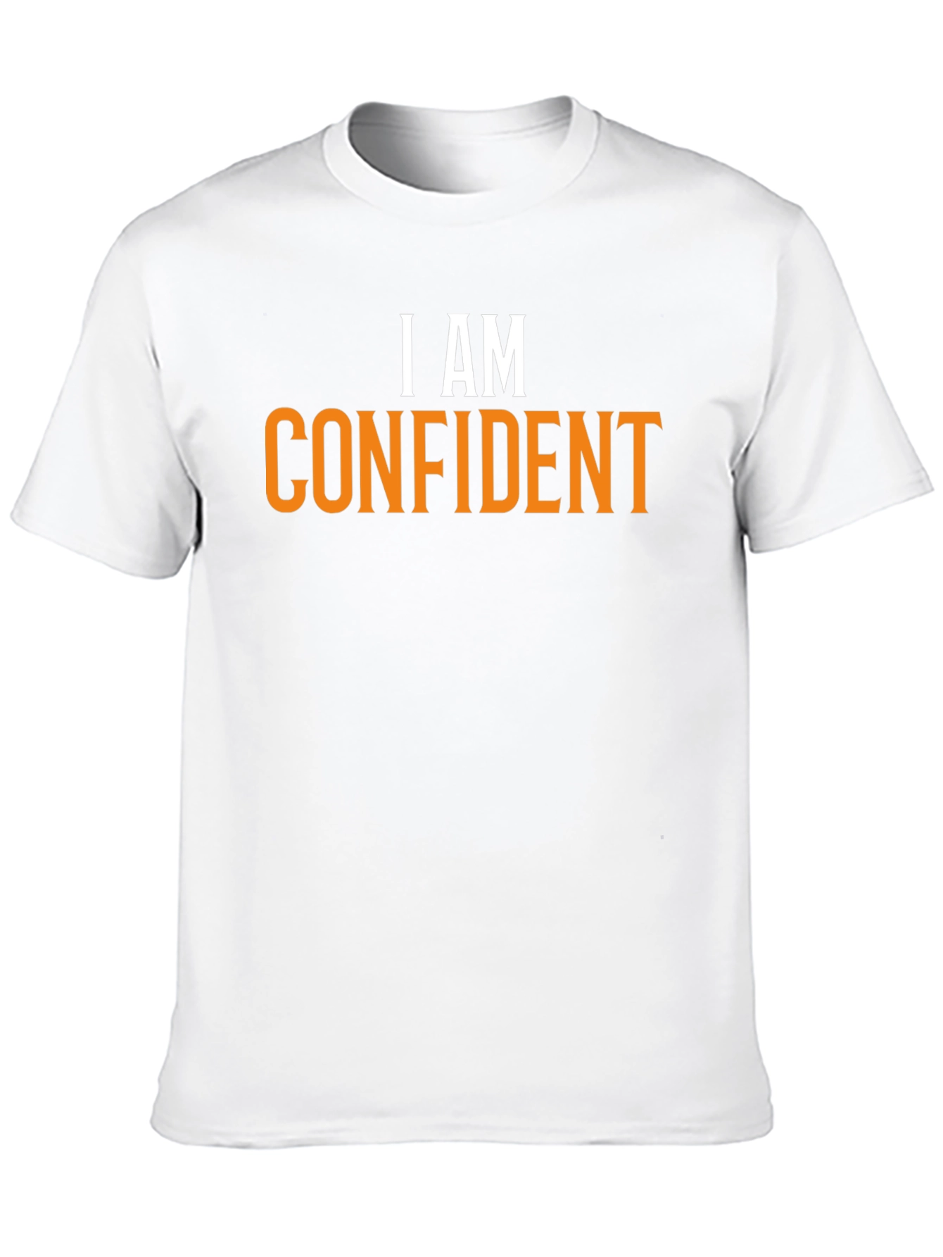 Black Confident Statement Tee - Black Cotton Crew Neck view 10