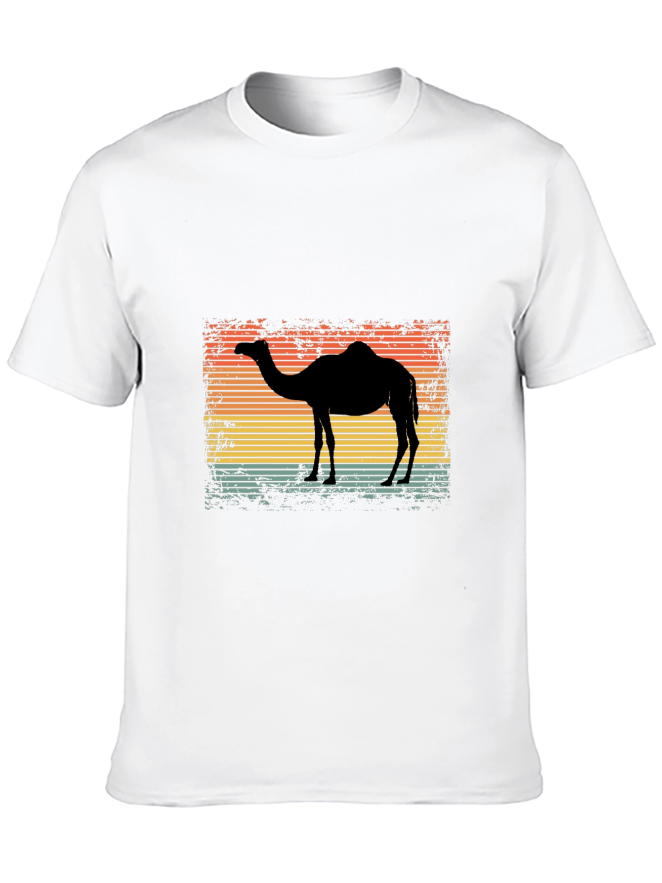 Black Retro Camel Silhouette Graphic Tee view 10