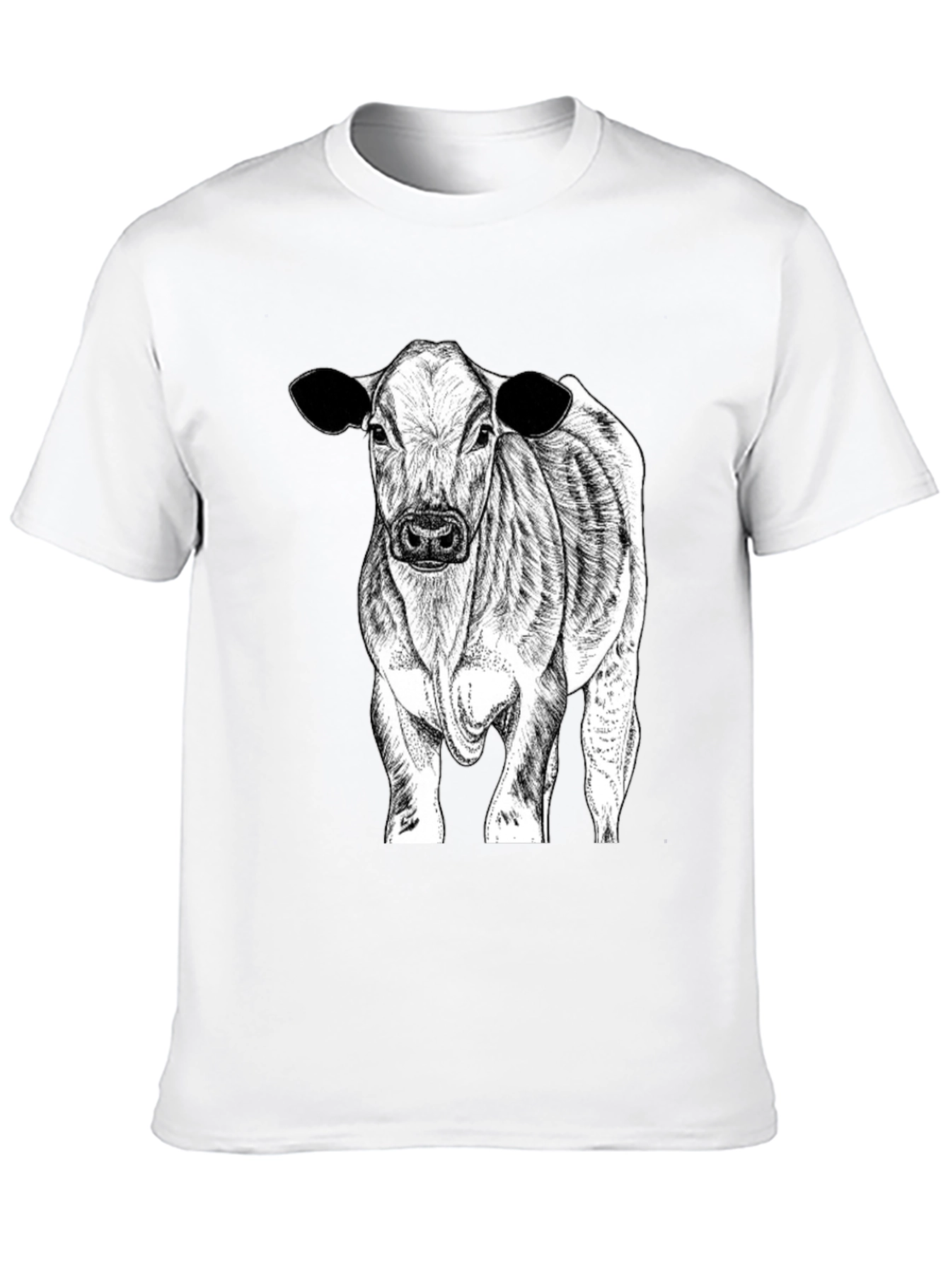 Black Cow Graphic Tee - Black Cotton Blend view 10