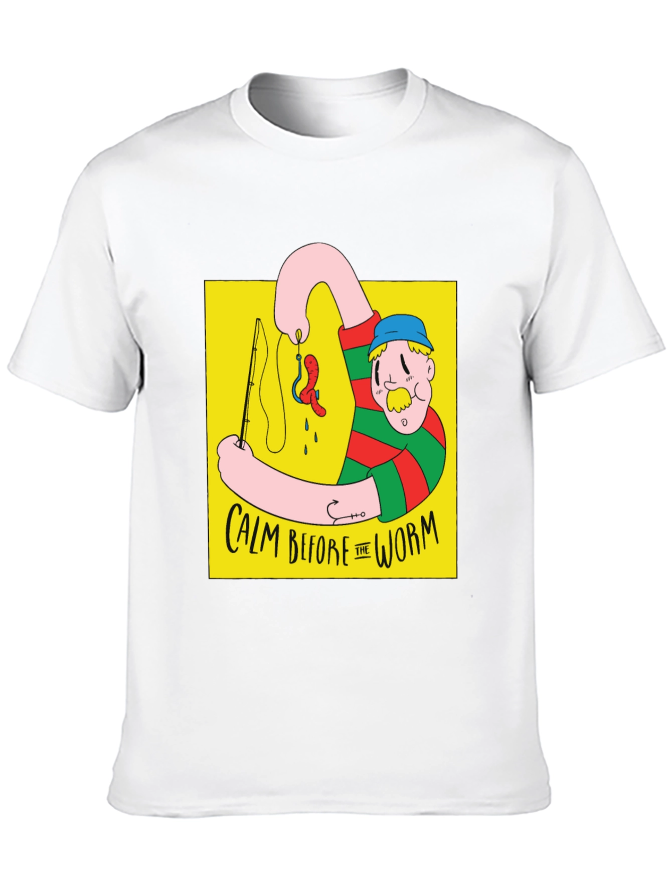 Black Calm Before The Worm Graphic Tee view 10