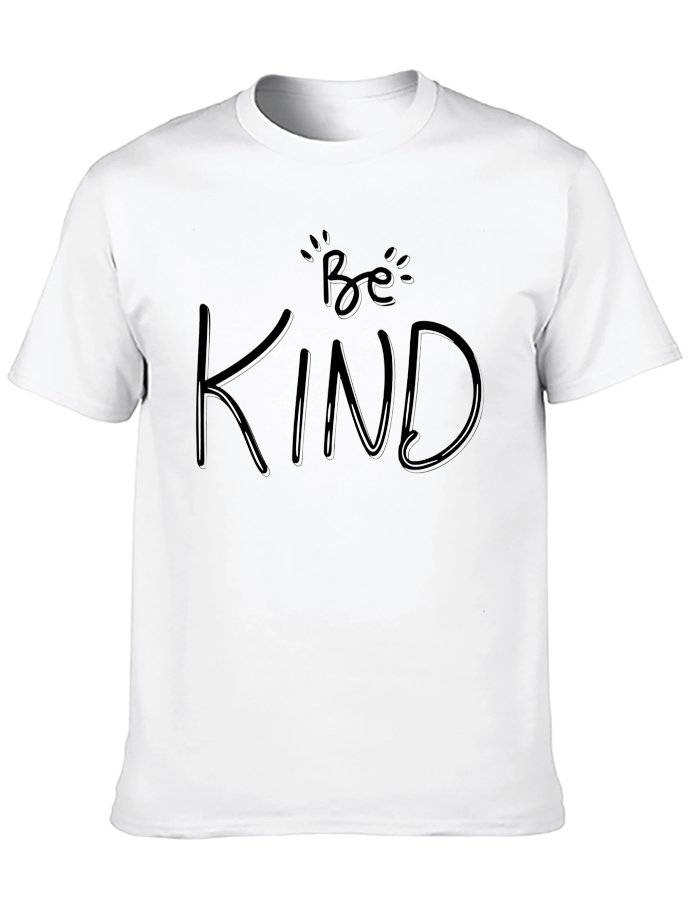 Black Be Kind Graphic Tee - Black Casual T-Shirt view 10
