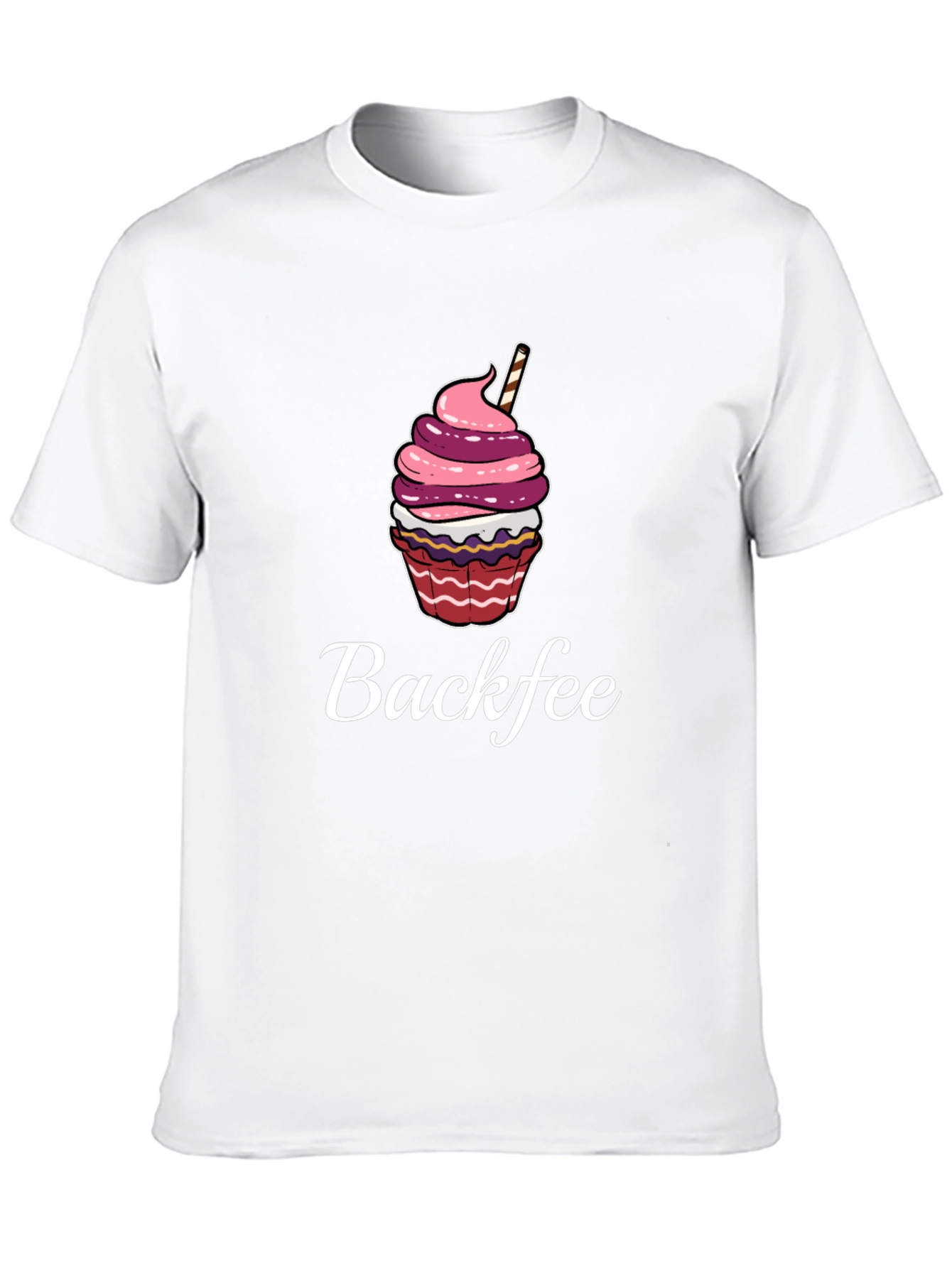 Backfee Cupcake Graphic Tee - Casual Comfort - 10