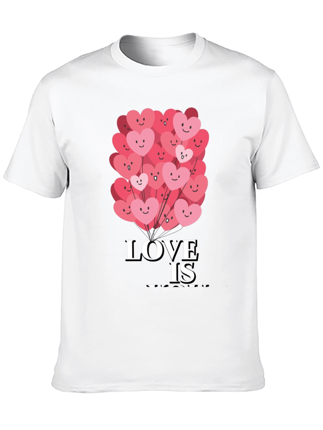 Black Love Is You Graphic Tee - Valentine's Day Shirt view 10