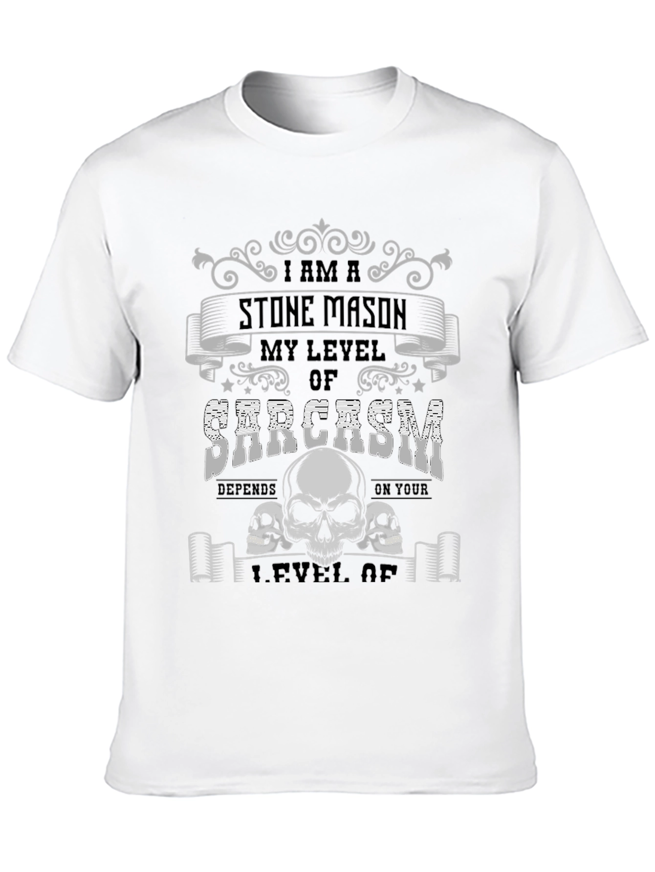 Black Stone Mason Sarcasm T-Shirt view 10