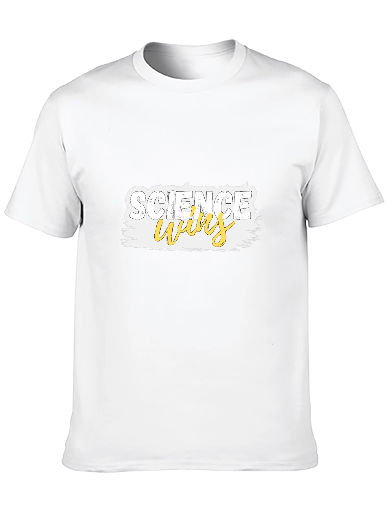 Black Science Wins Graphic T-Shirt - Black Cotton Tee view 10
