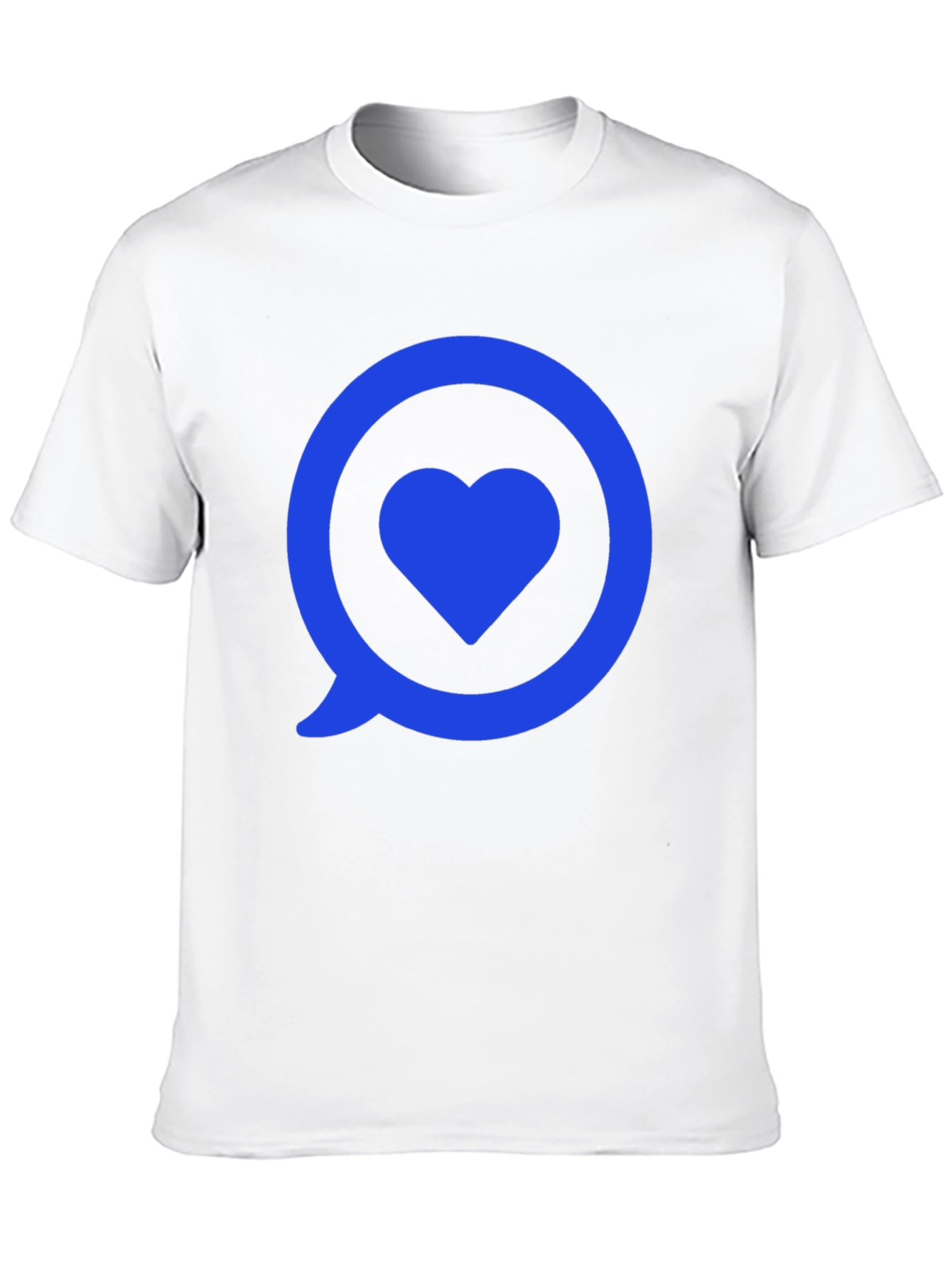 Black Heart in Speech Bubble Graphic Tee - Modern Style view 10