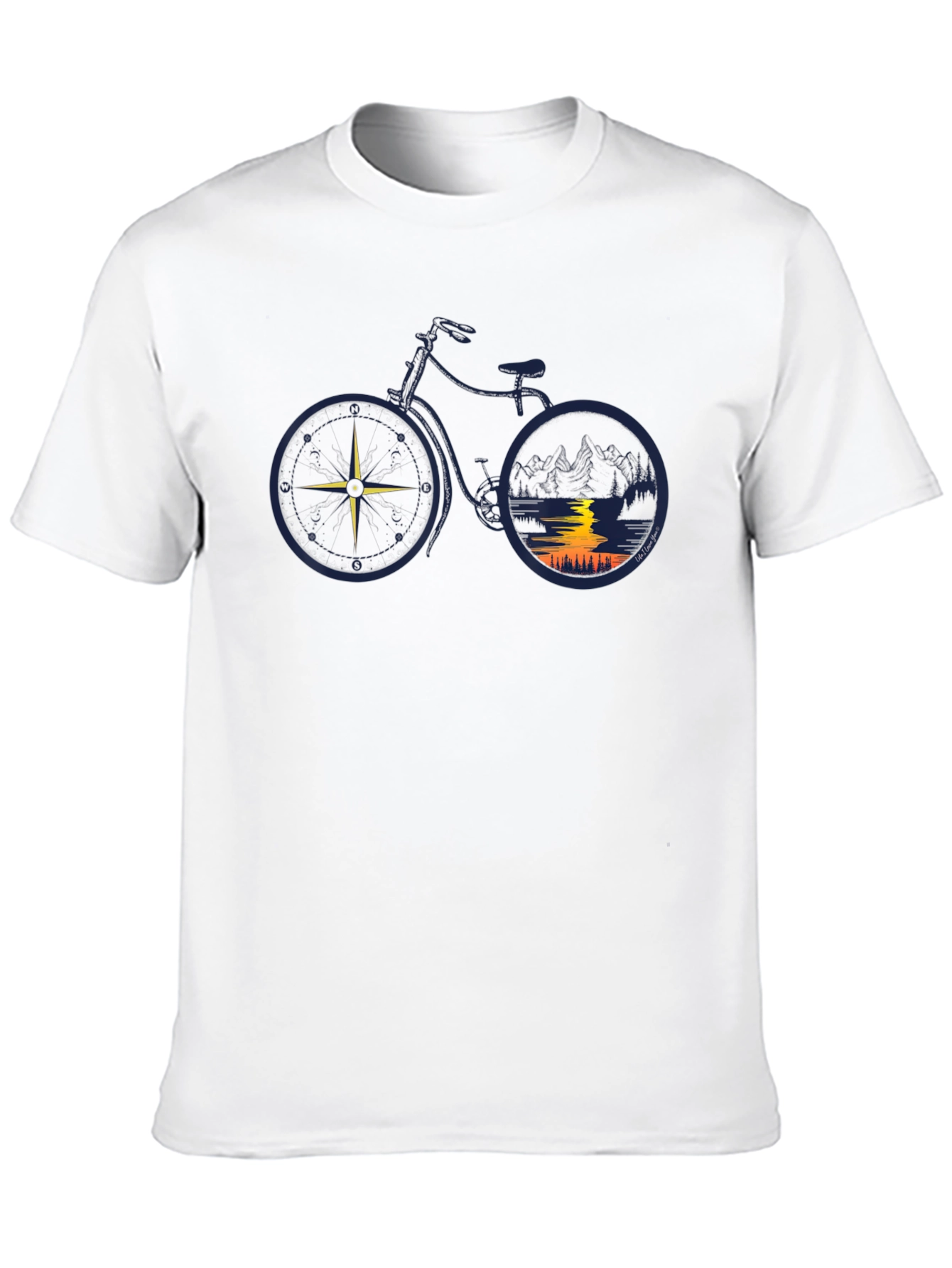 Black Nature Bike Graphic Tee - Adventure Awaits! view 10