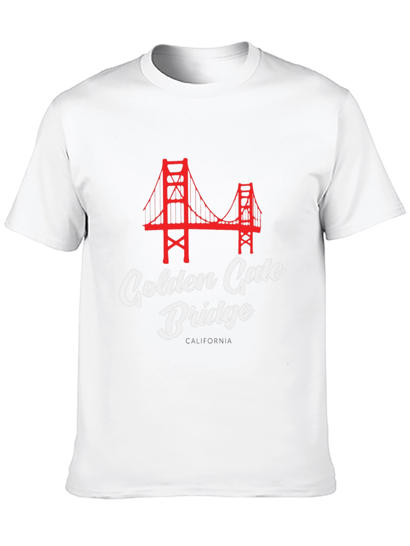 Black Golden Gate Bridge Graphic Tee view 10