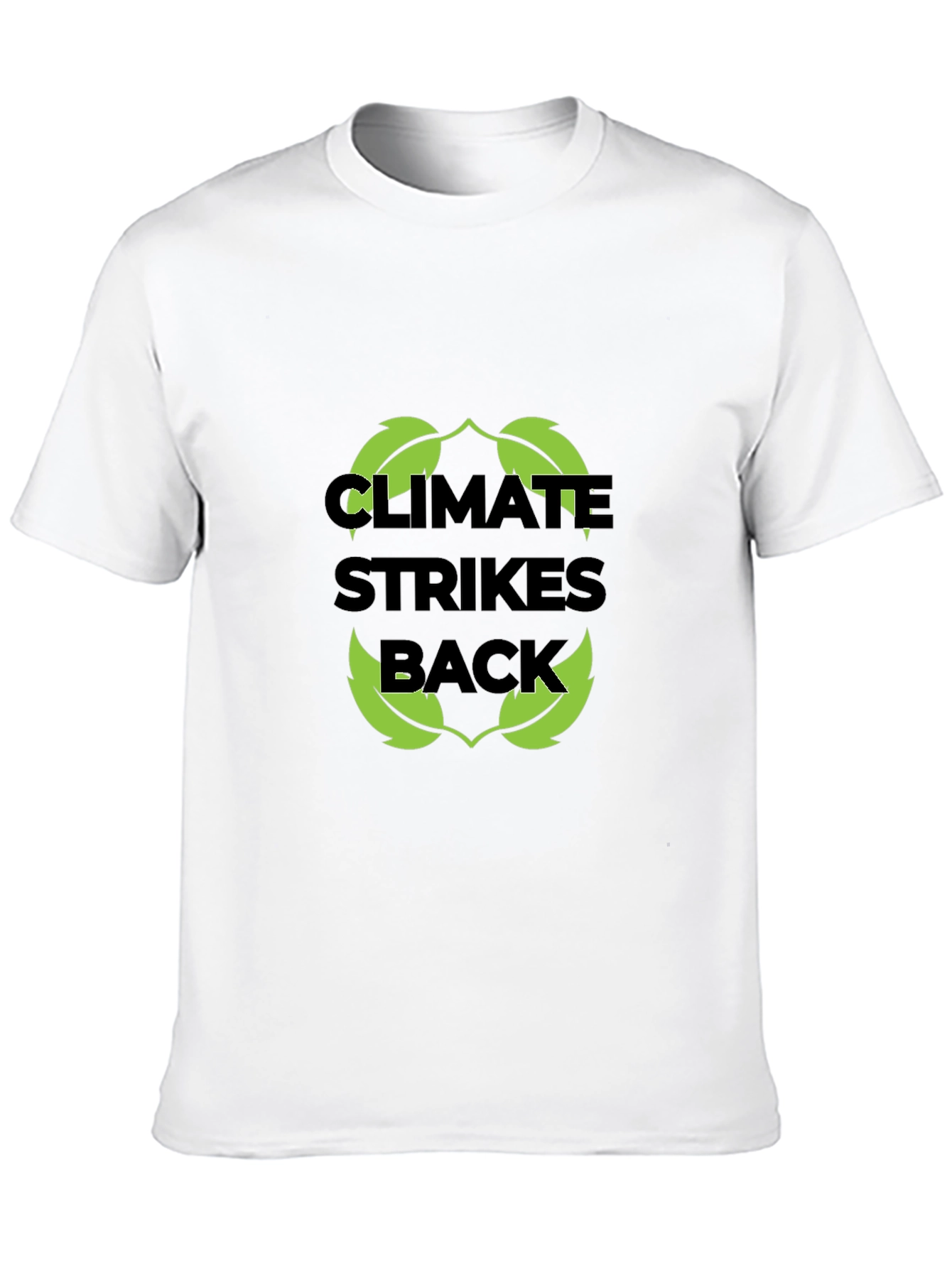 Black Climate Strikes Back T-Shirt - Eco-Friendly Design view 10