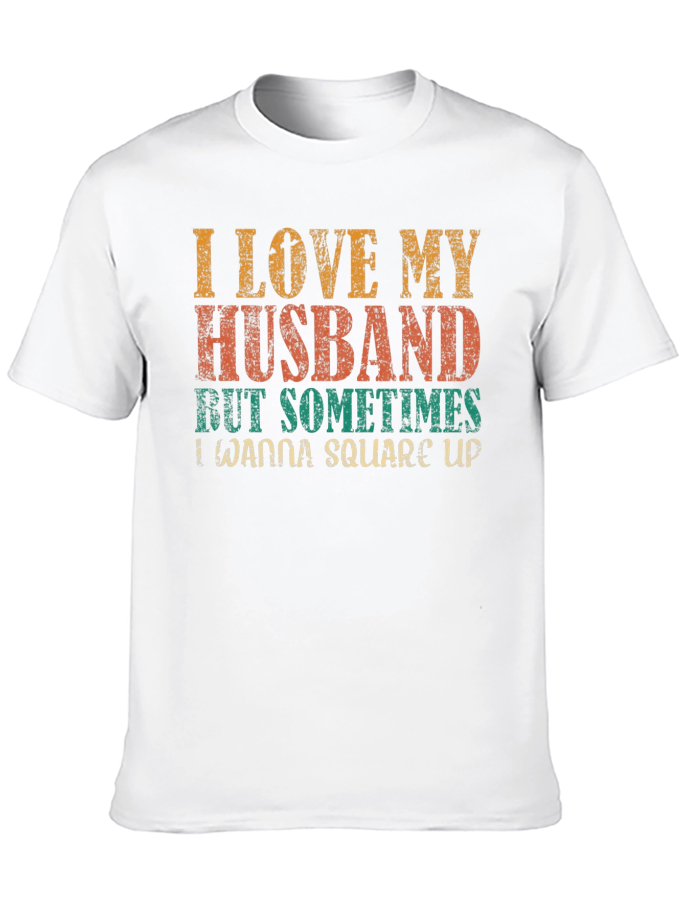Black I Love My Husband Novelty Graphic Tee view 10