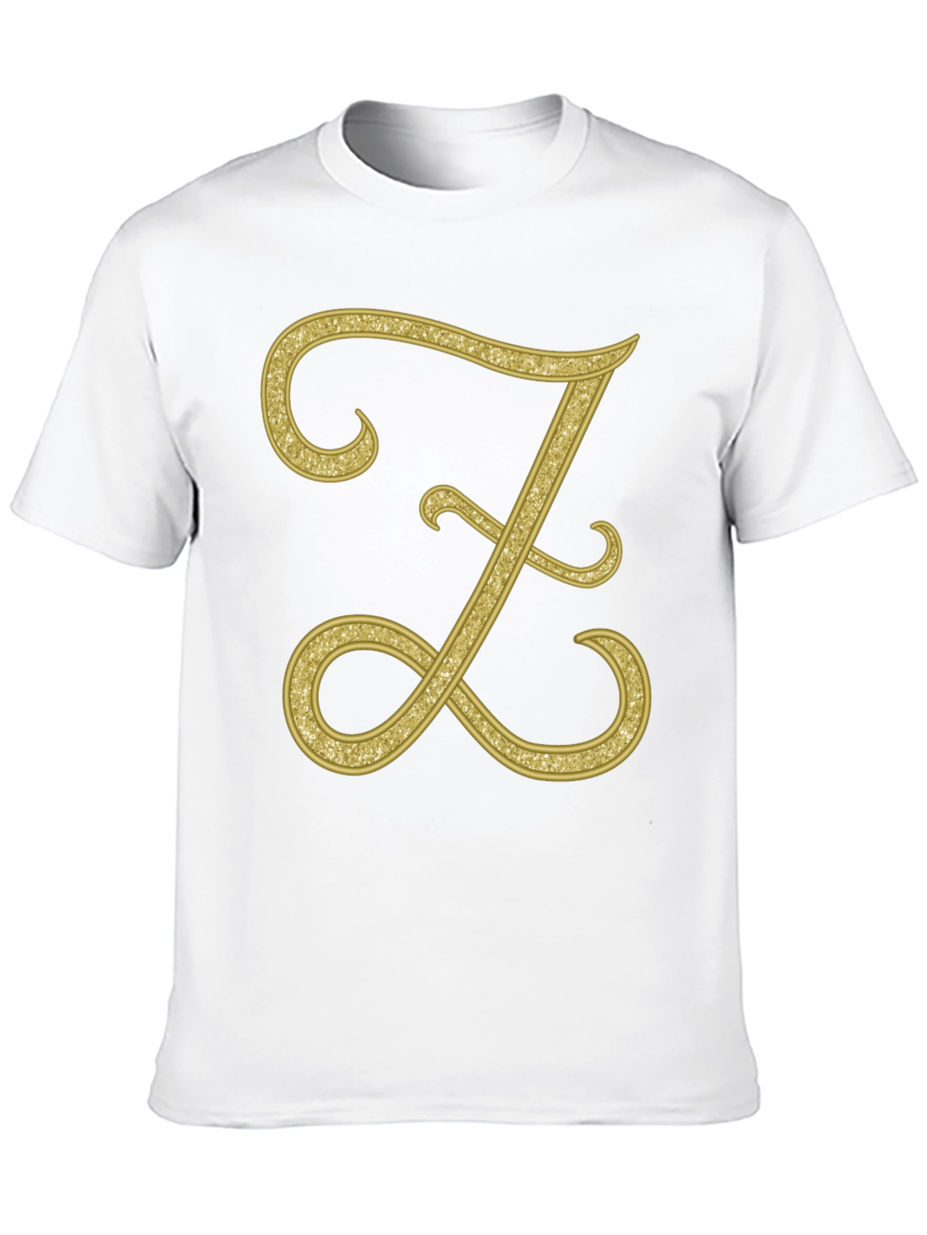 Black Elegant Letter Z T-Shirt - Stylish Initial Tee view 10