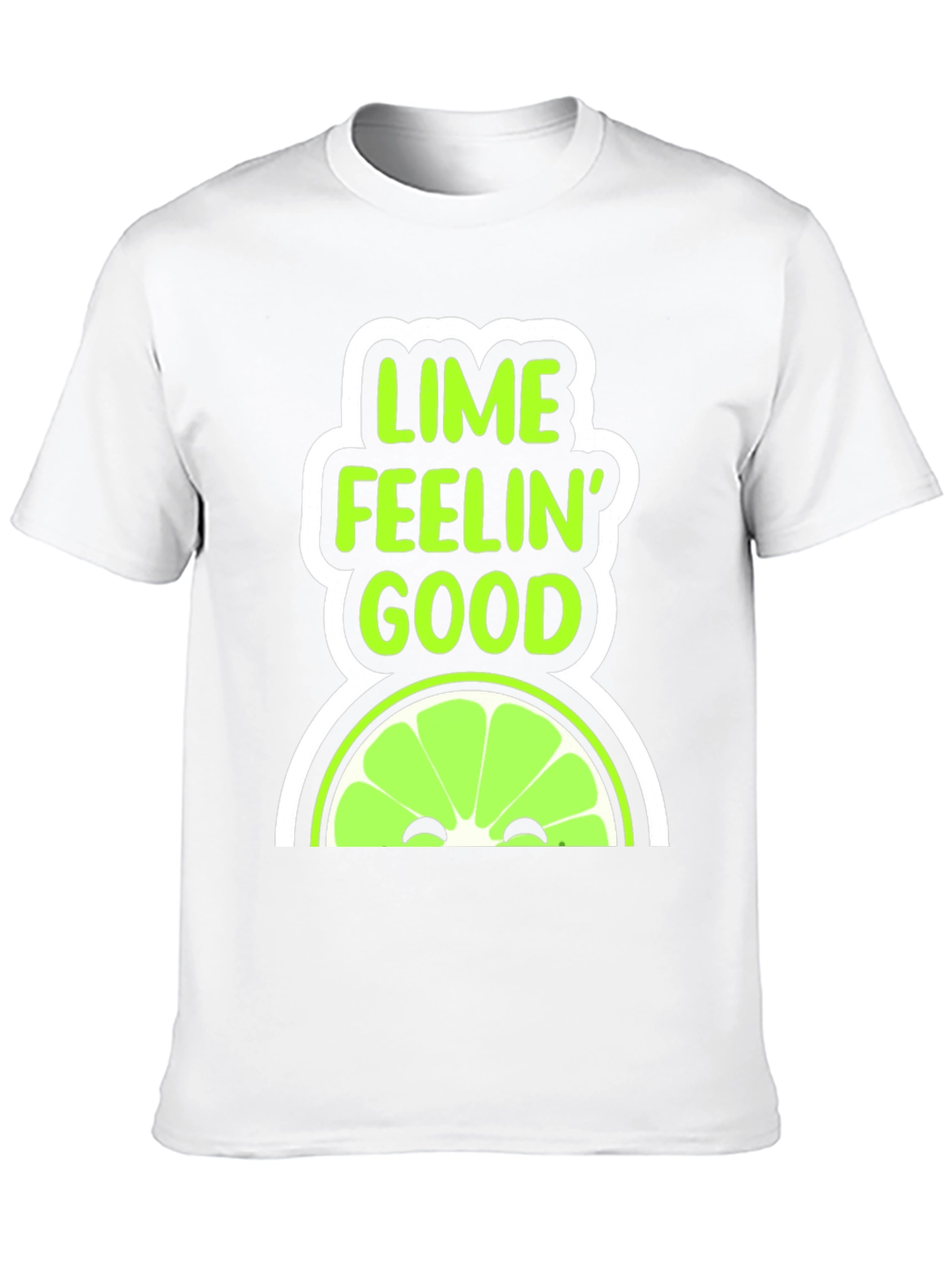 Black Lime Feelin' Good Graphic T-Shirt view 10