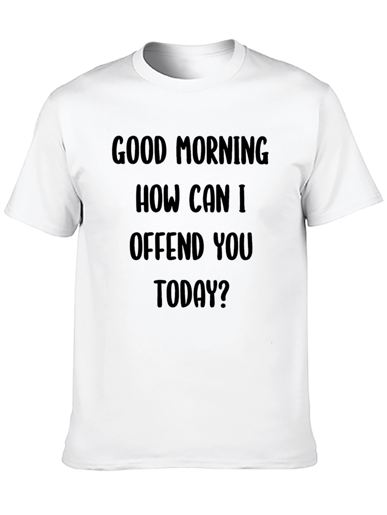 Black Funny "Offend You" Graphic Tee view 10