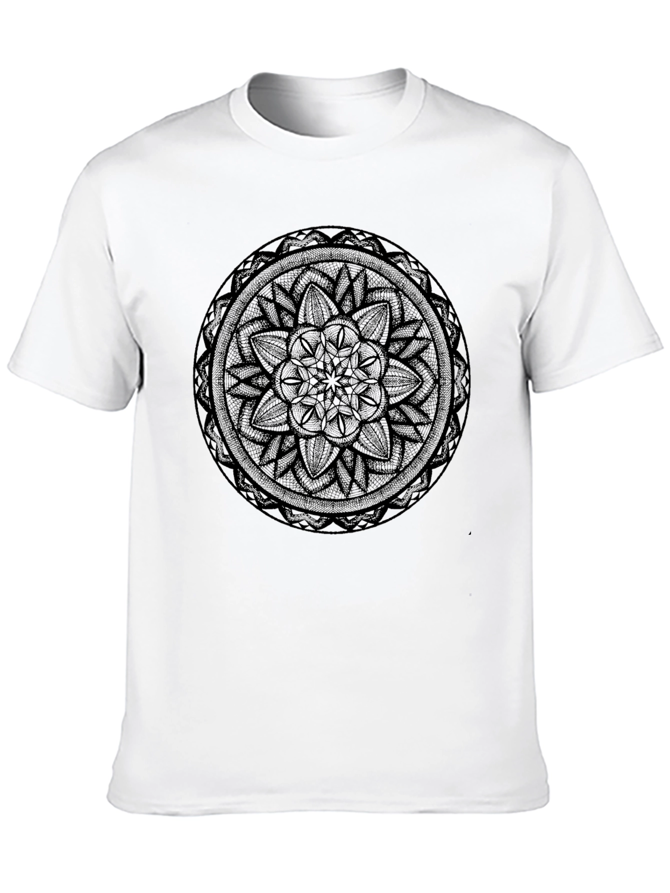 Black Mandala Graphic Black T-Shirt view 10