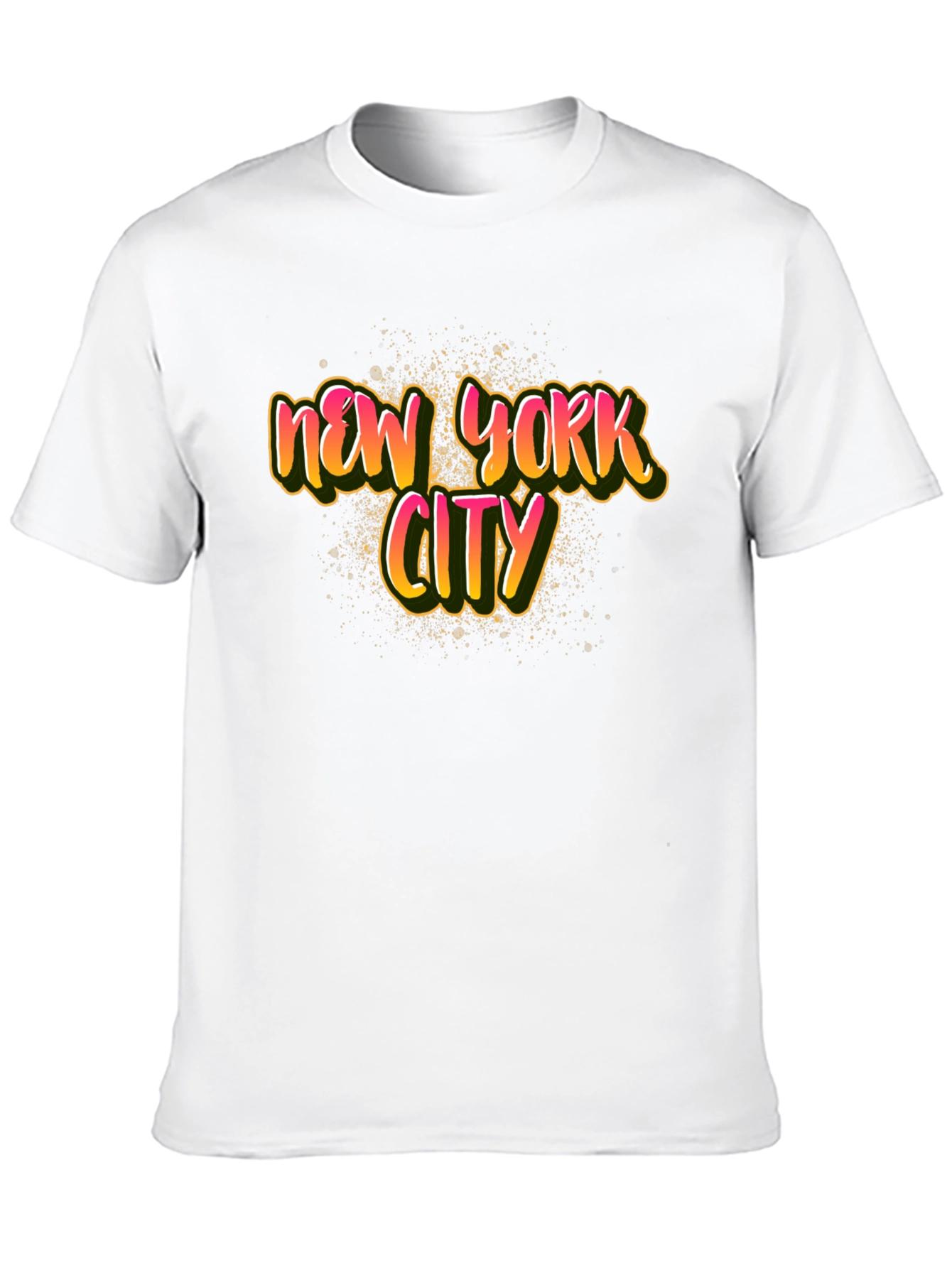 Black New York City Graphic Print Black T-Shirt view 10