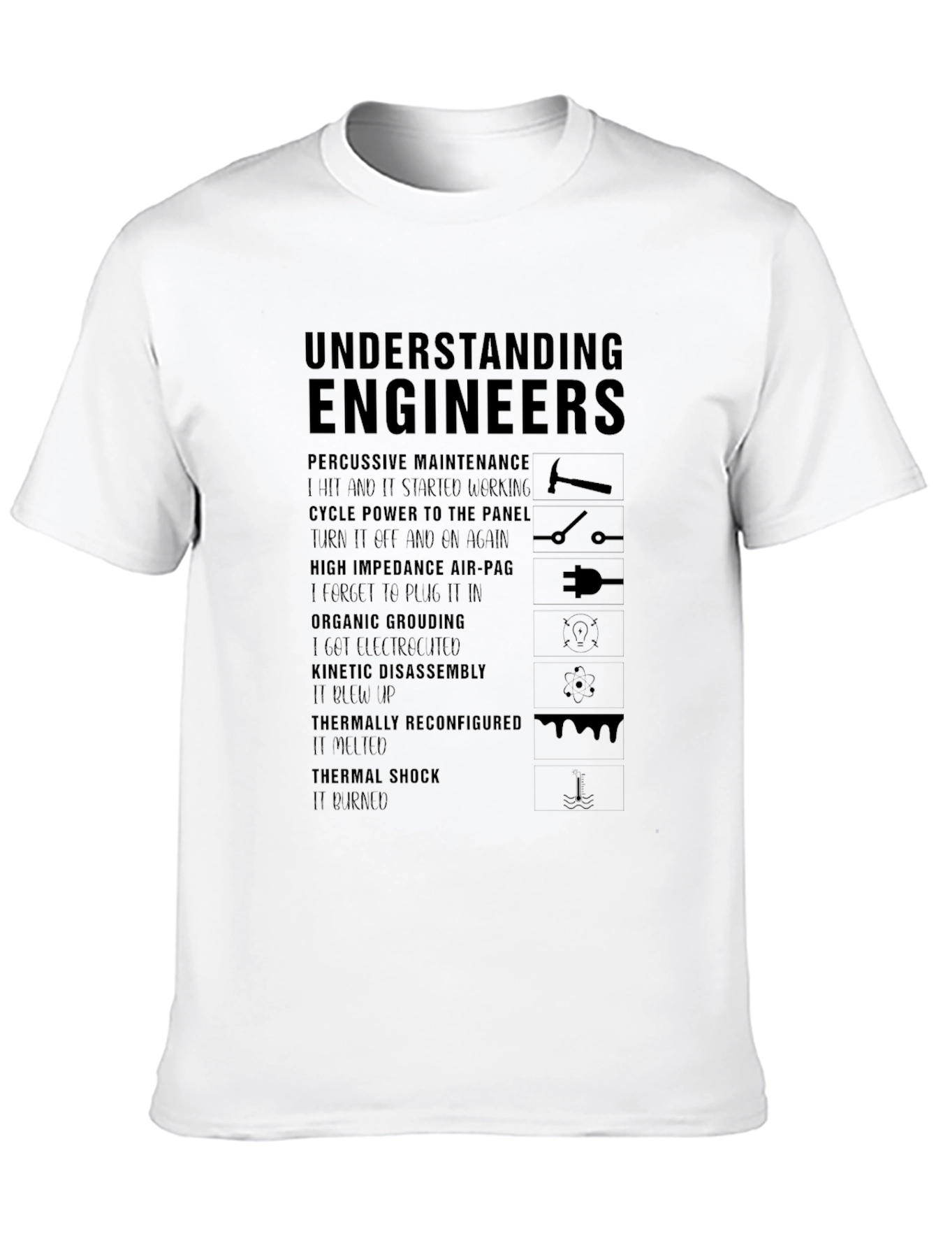 Black Understanding Engineers Black Graphic Tee view 10