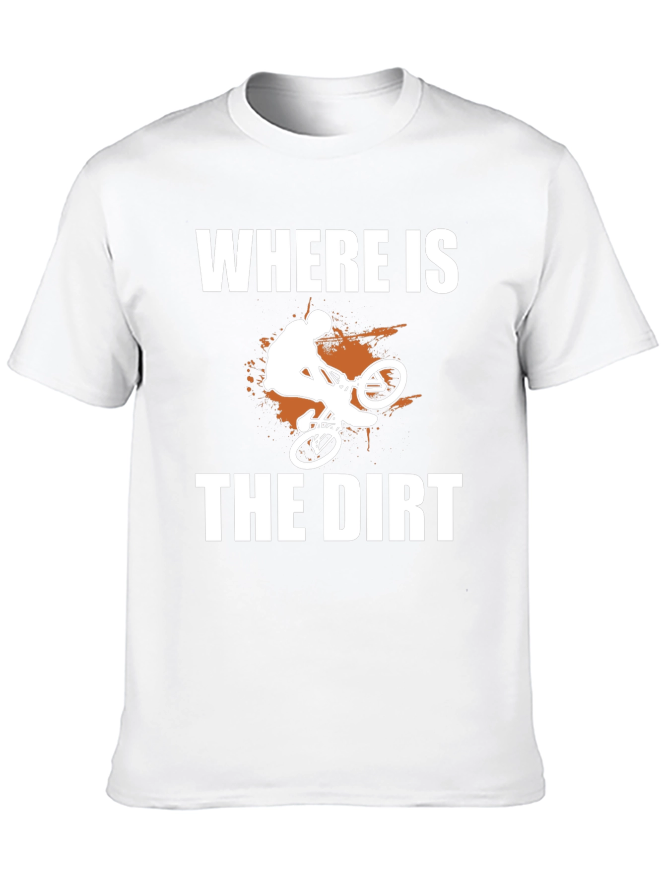Black Where is the Dirt? Mountain Bike Graphic Tee view 10