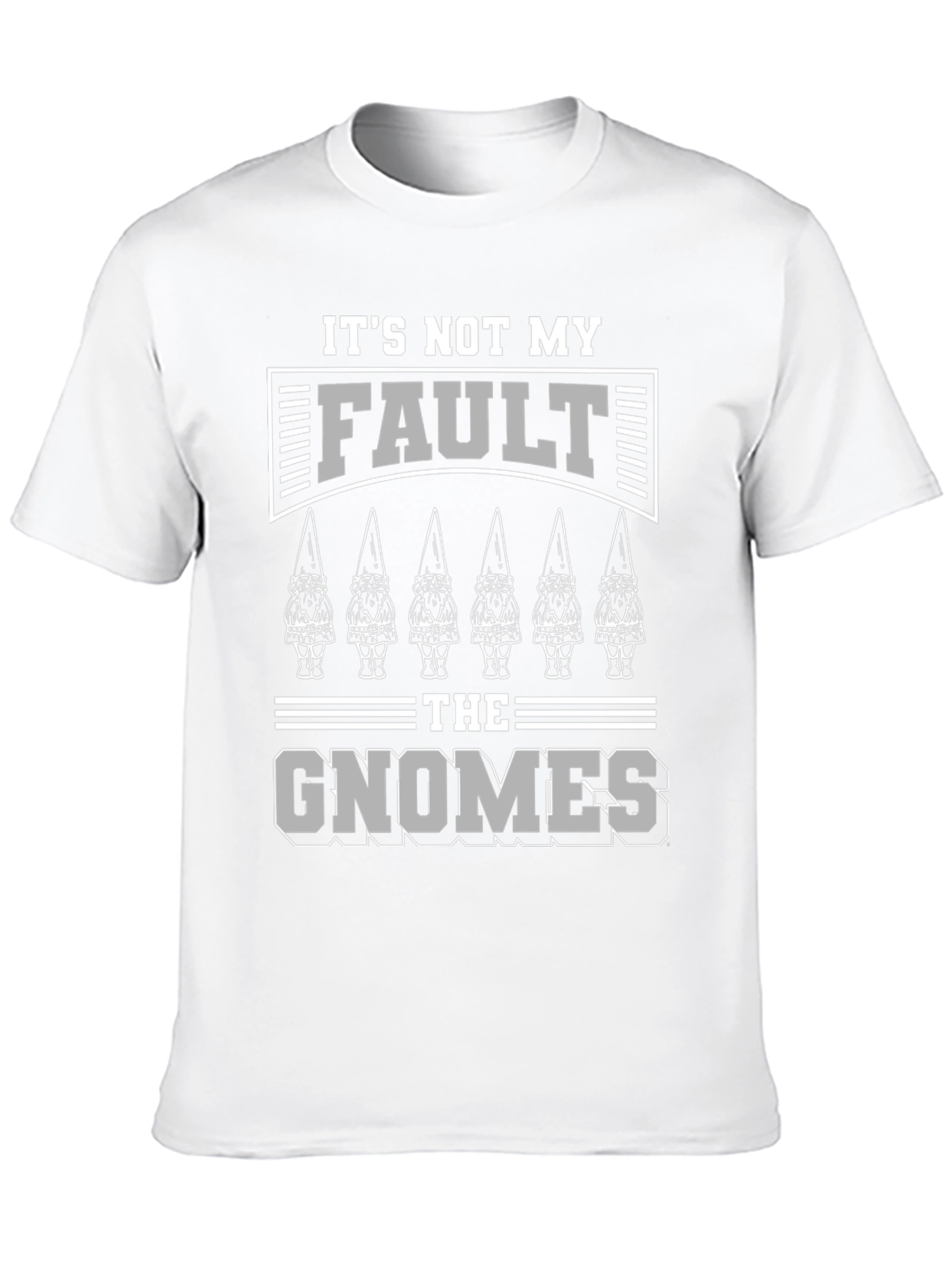 Black It's Not My Fault, The Gnomes Did It T-Shirt view 10