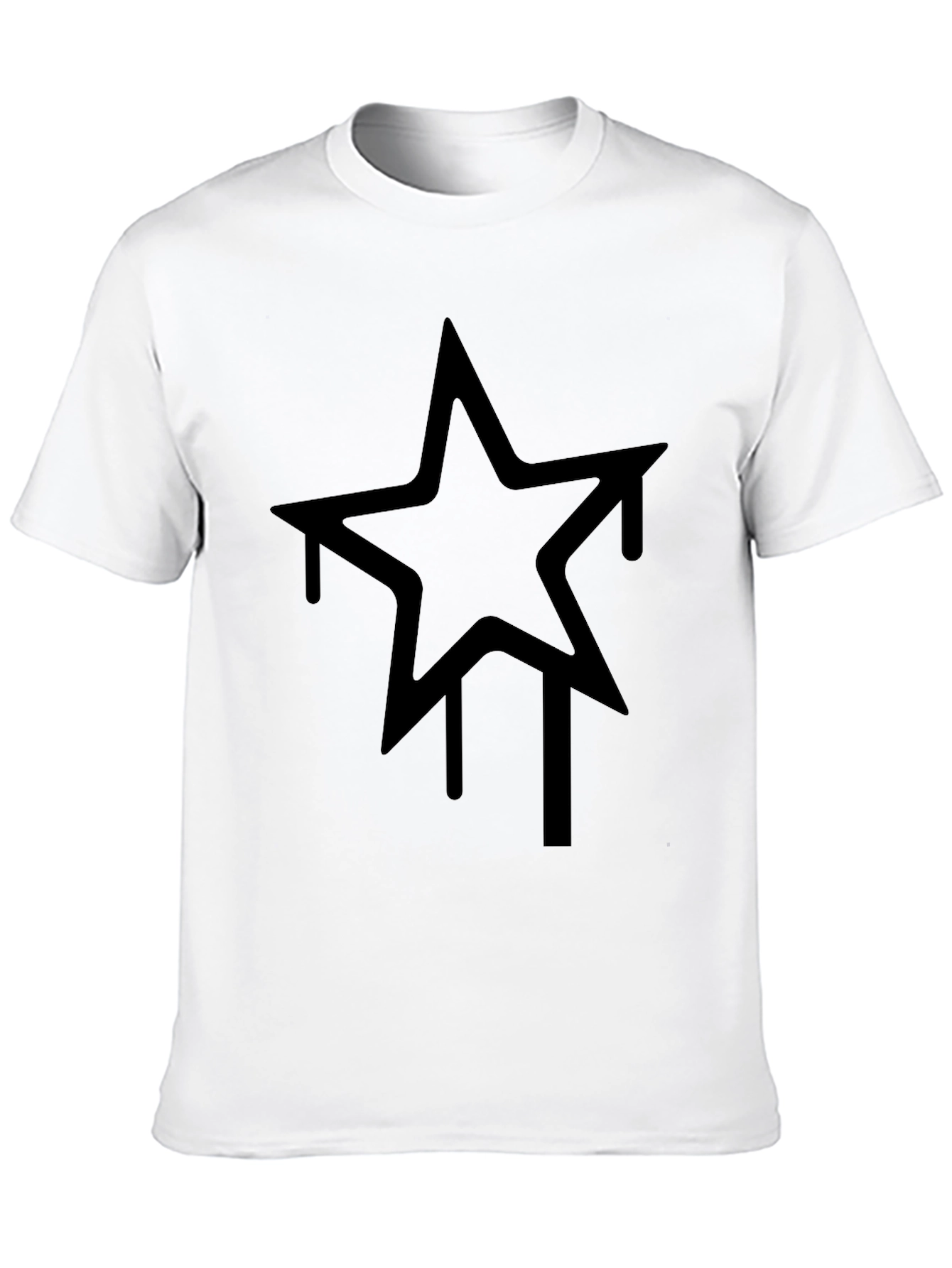 Black Urban Star Graphic Tee - Black view 10
