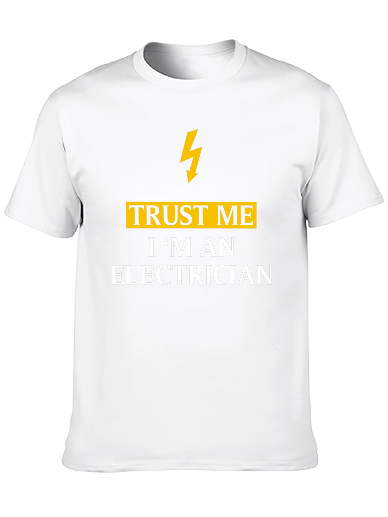 Black Trust Me I'm An Electrician T-Shirt view 10
